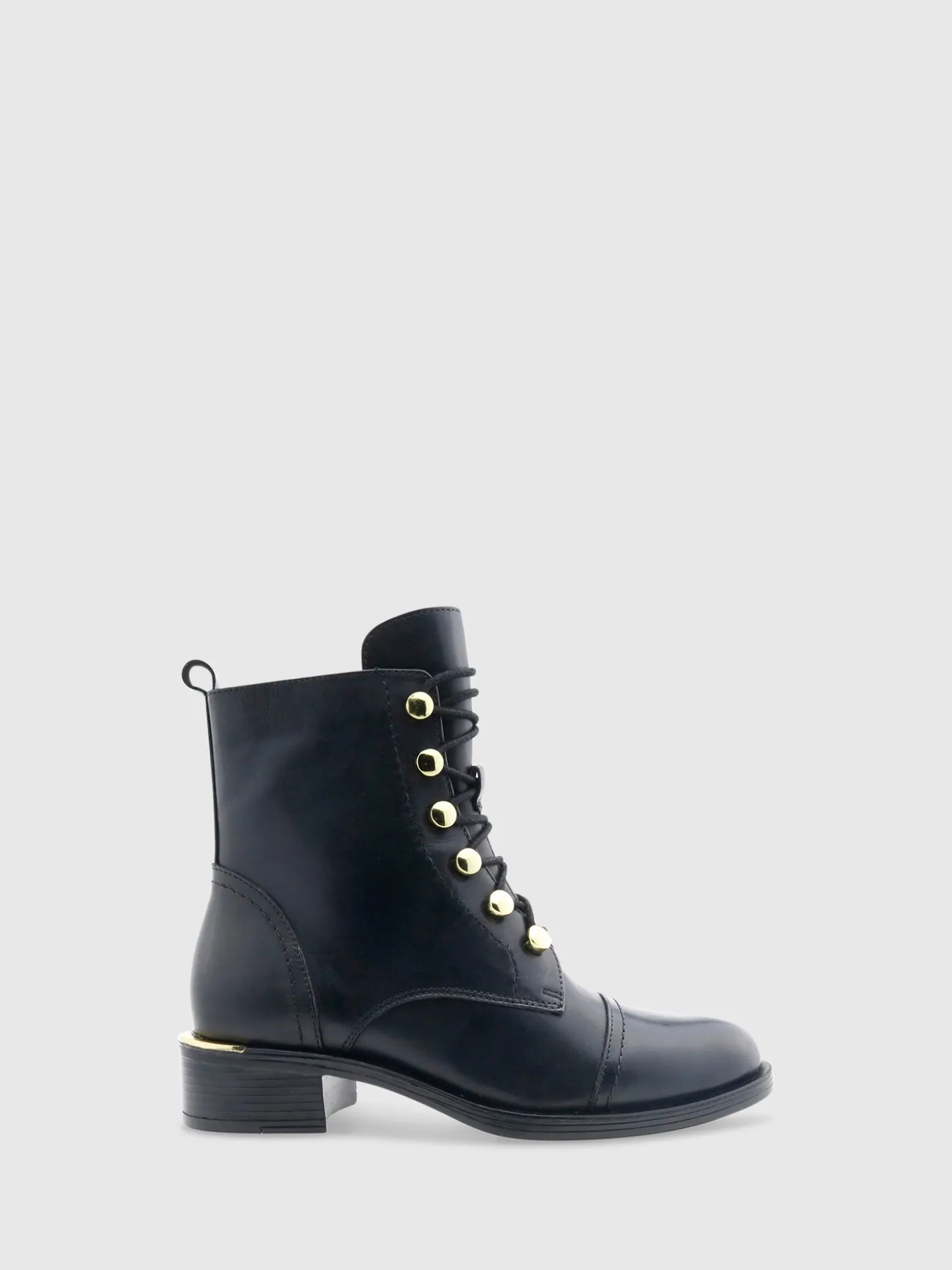 Store Botas com Atacadores em Preto MULHER Botas