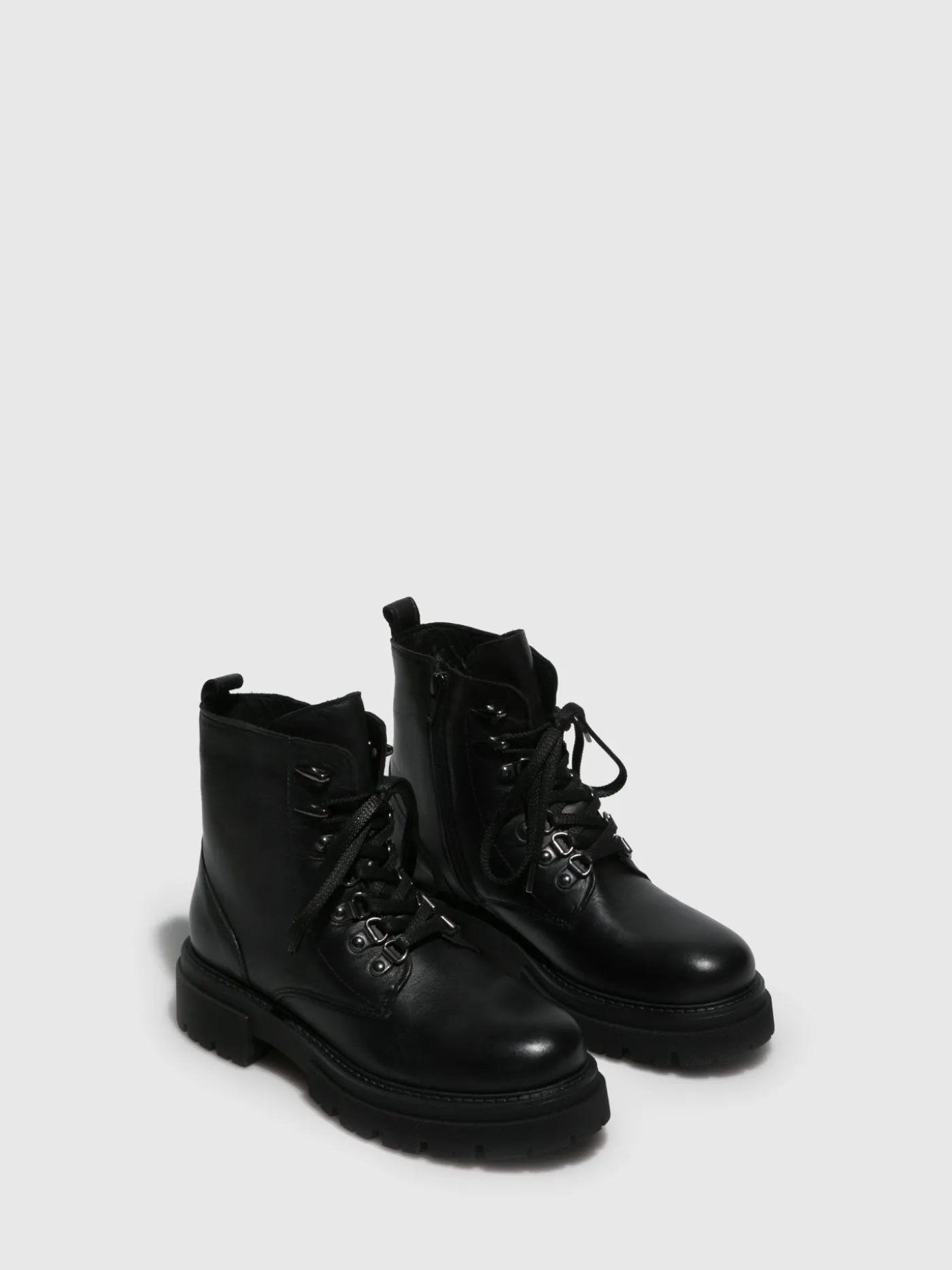 Clearance Botas com Atacadores em Preto MULHER Botas