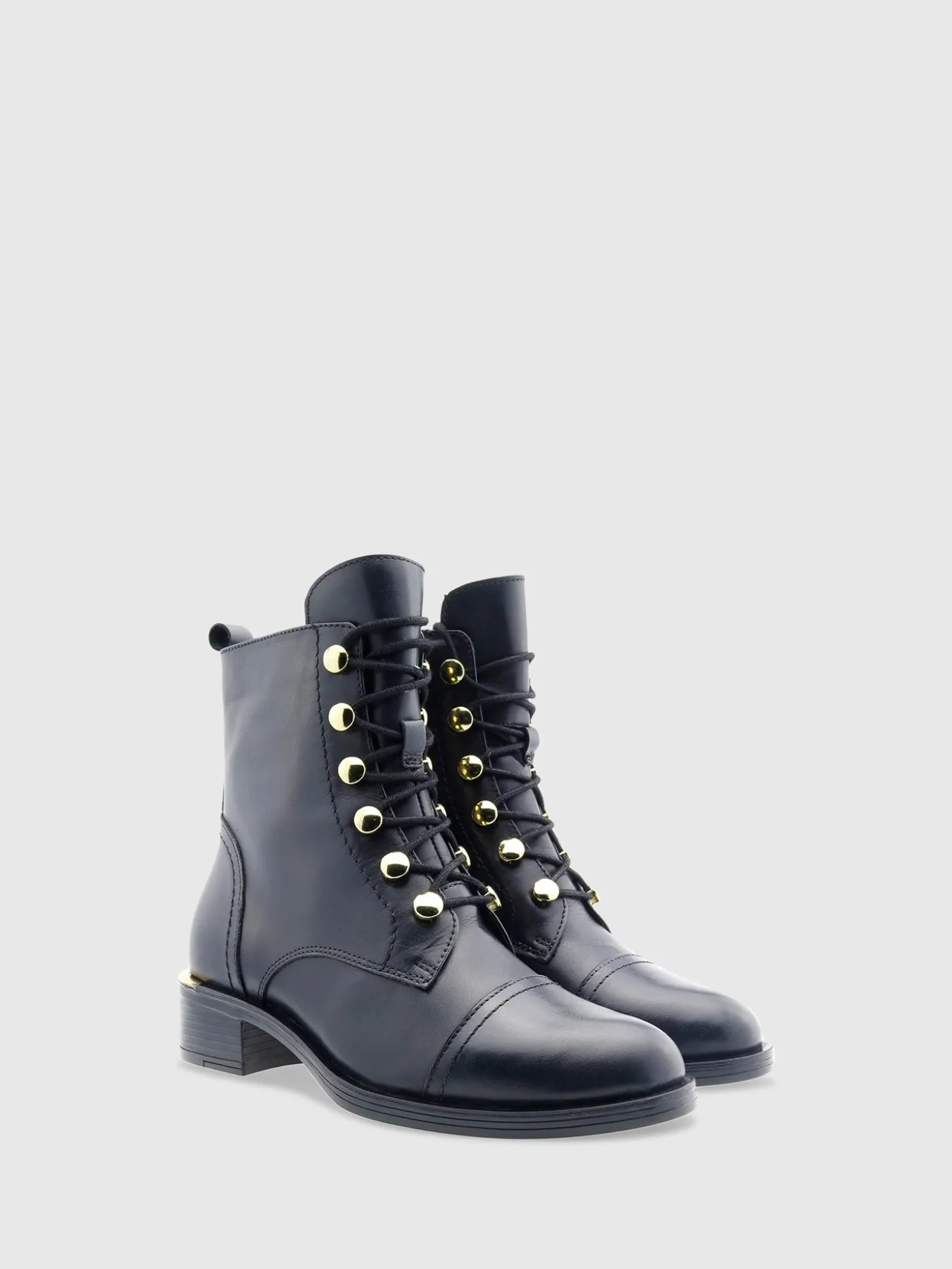 Store Botas com Atacadores em Preto MULHER Botas