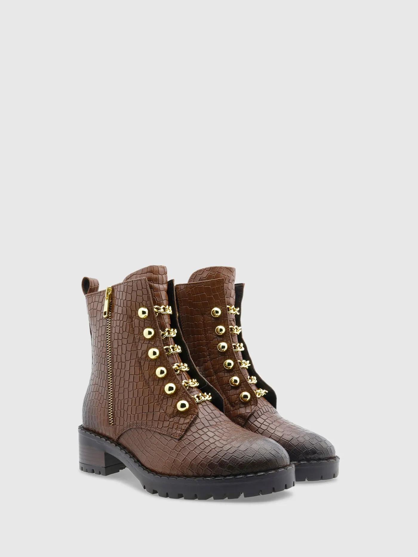 Shop Botas com Fecho em Castanho MULHER Botas