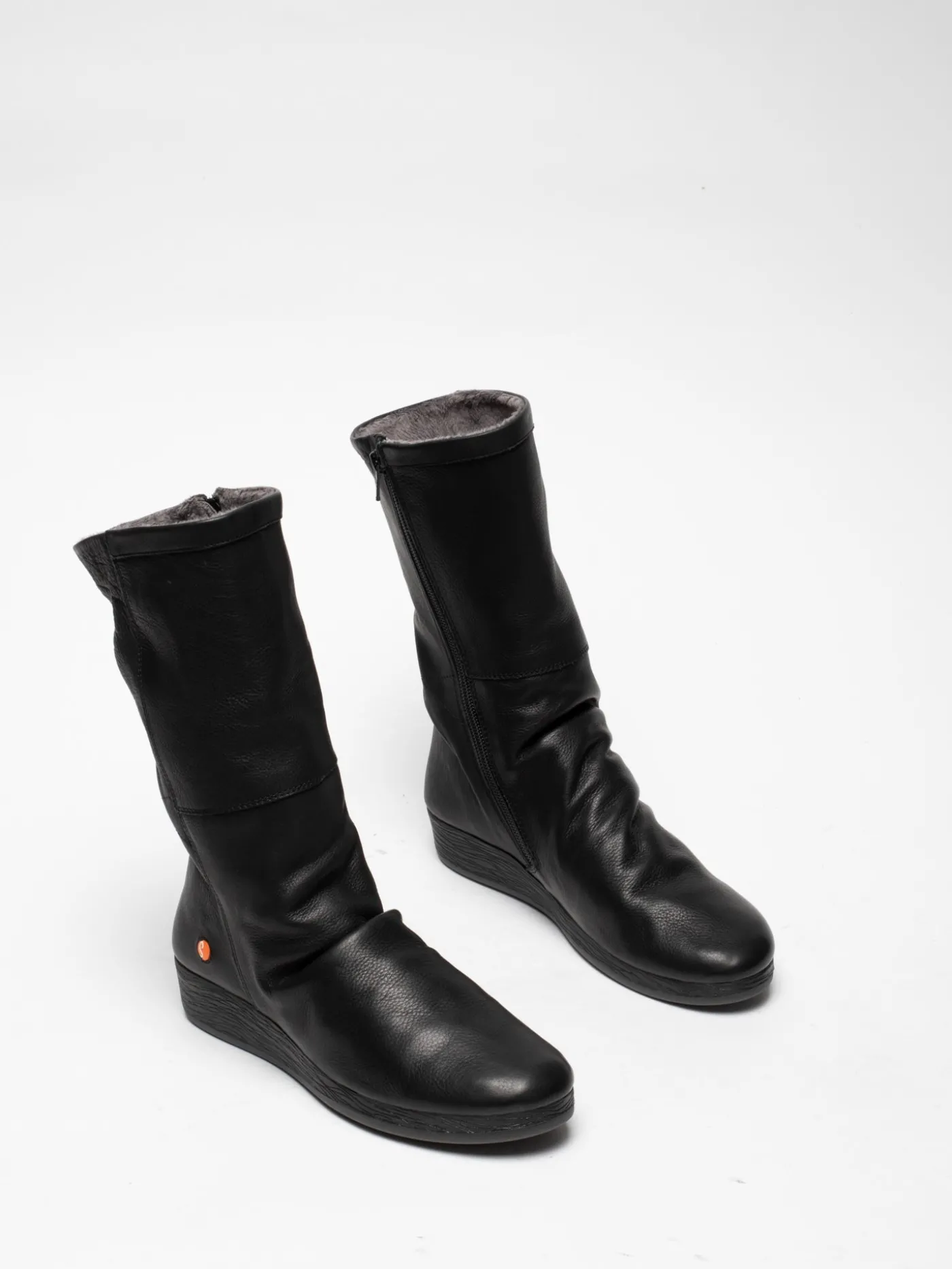 Fashion Botas com Fecho em Preto MULHER Botas