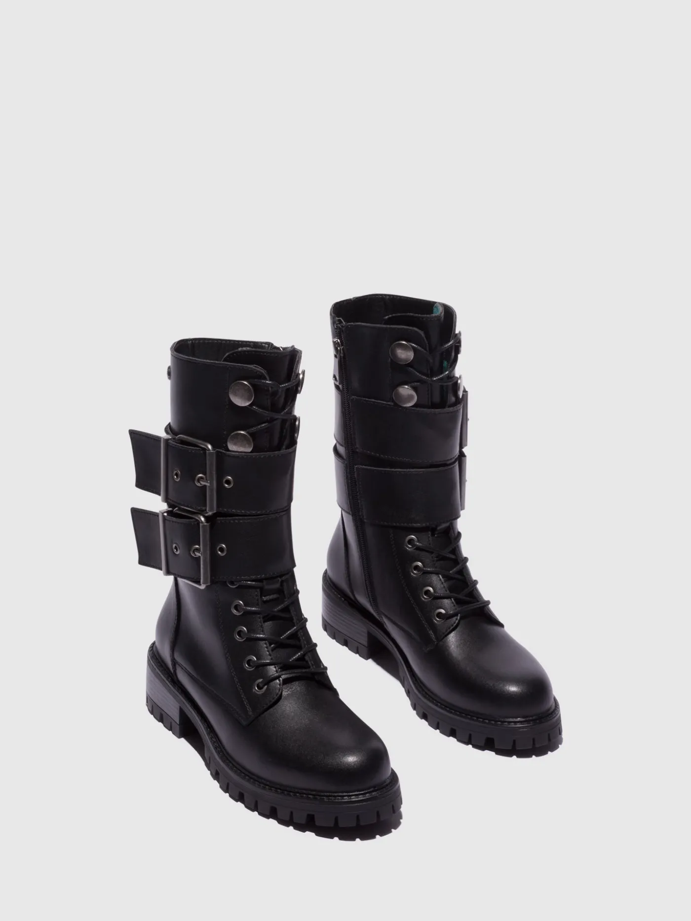 Flash Sale Botas com Fivela em Preto MULHER Botas