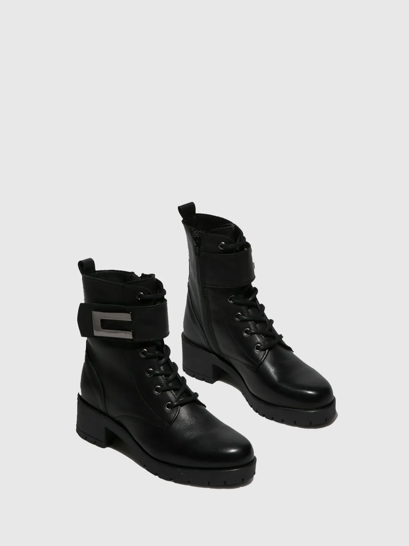 Flash Sale Botas com Fivela em Preto MULHER Botas