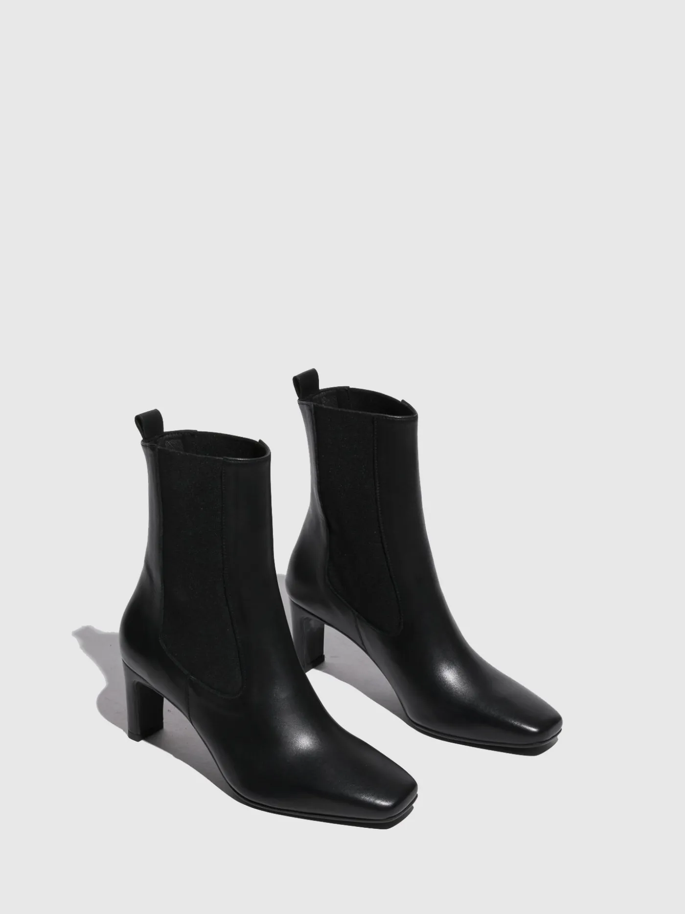 Best Botas com Ponta Quadrada em Preto MULHER Botas