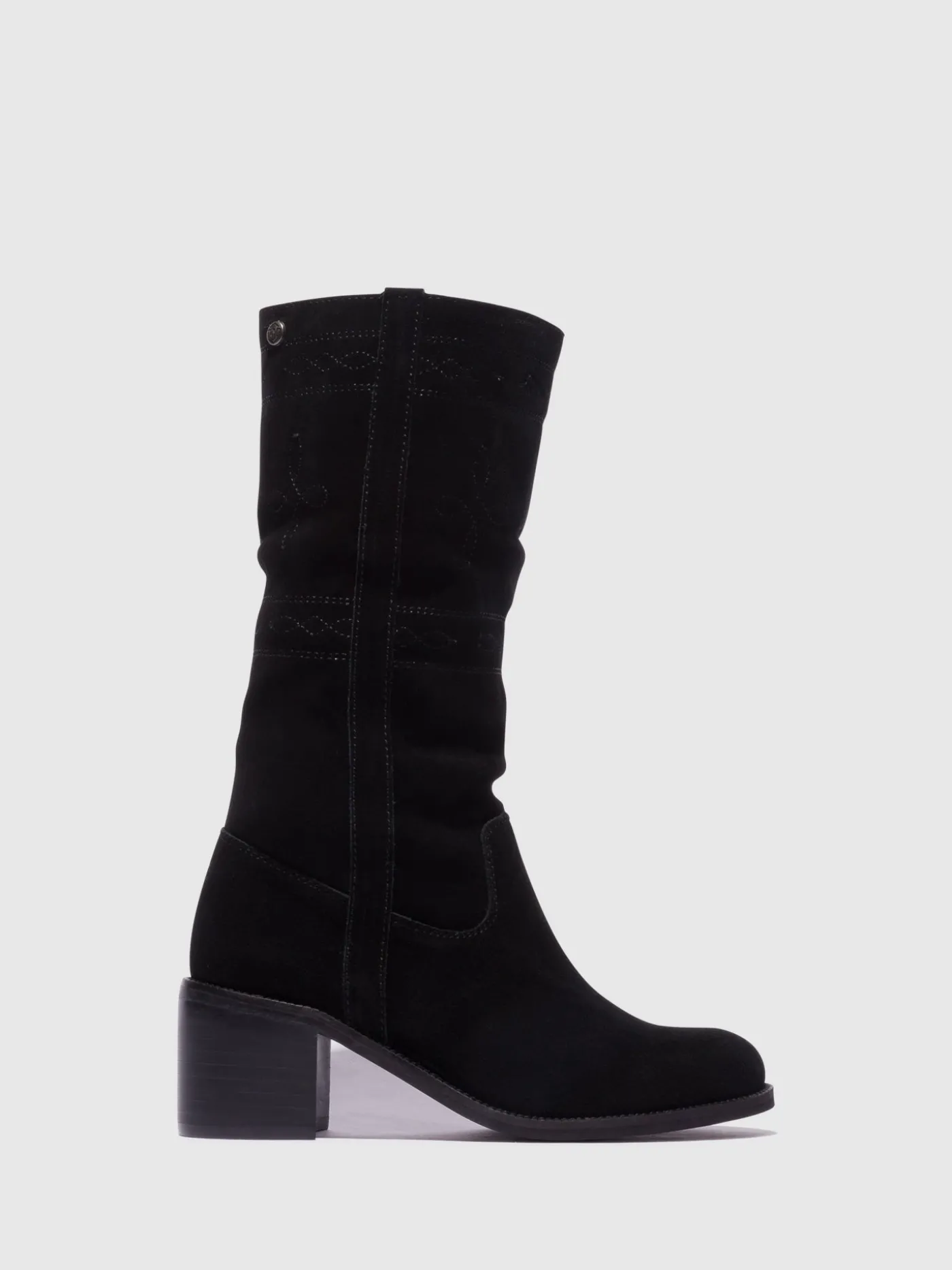 Best Sale Botas com Ponta Redonda em Preto MULHER Botas