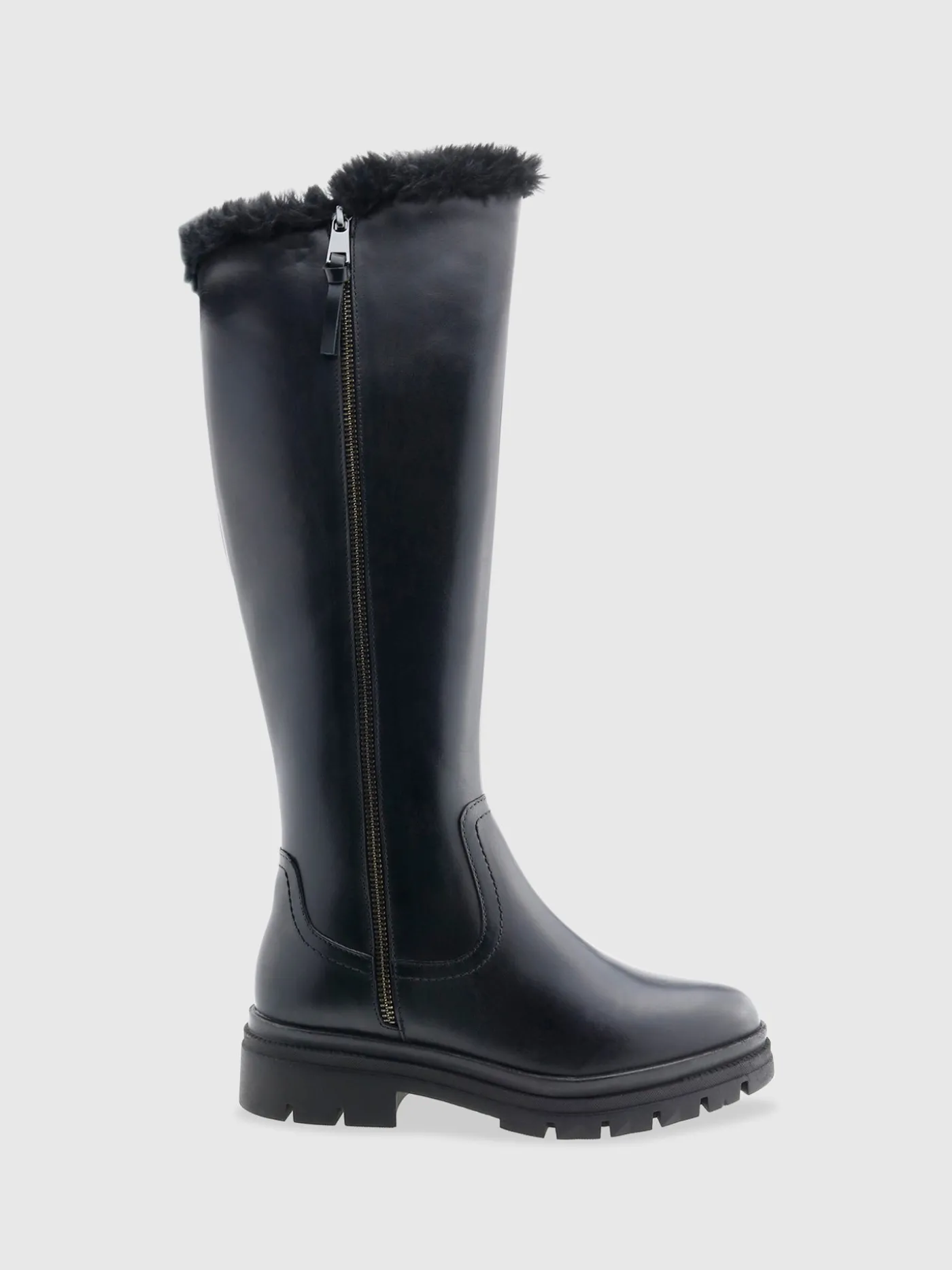 Best Botas com Ponta Redonda em Preto MULHER Botas