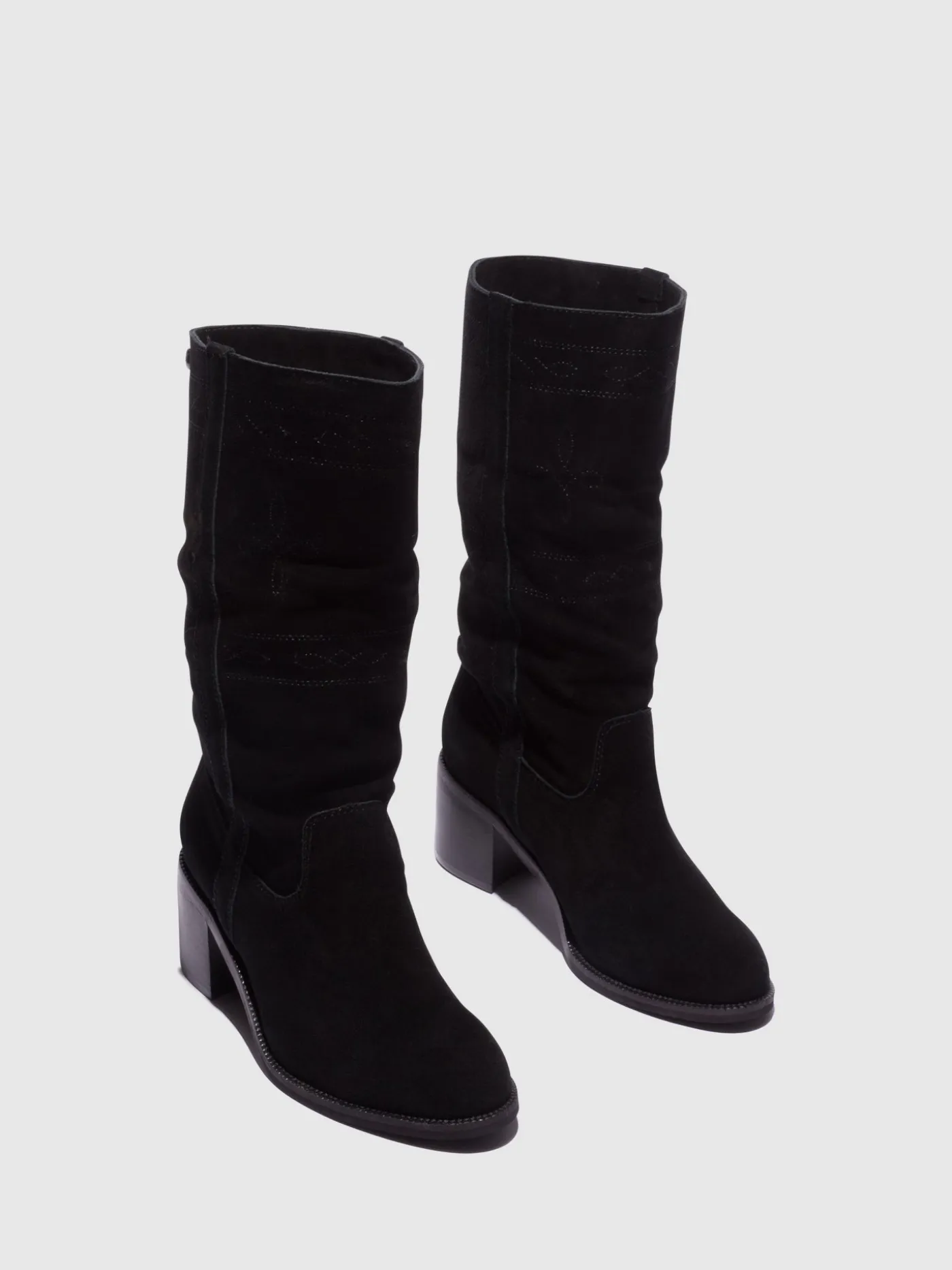 Best Sale Botas com Ponta Redonda em Preto MULHER Botas