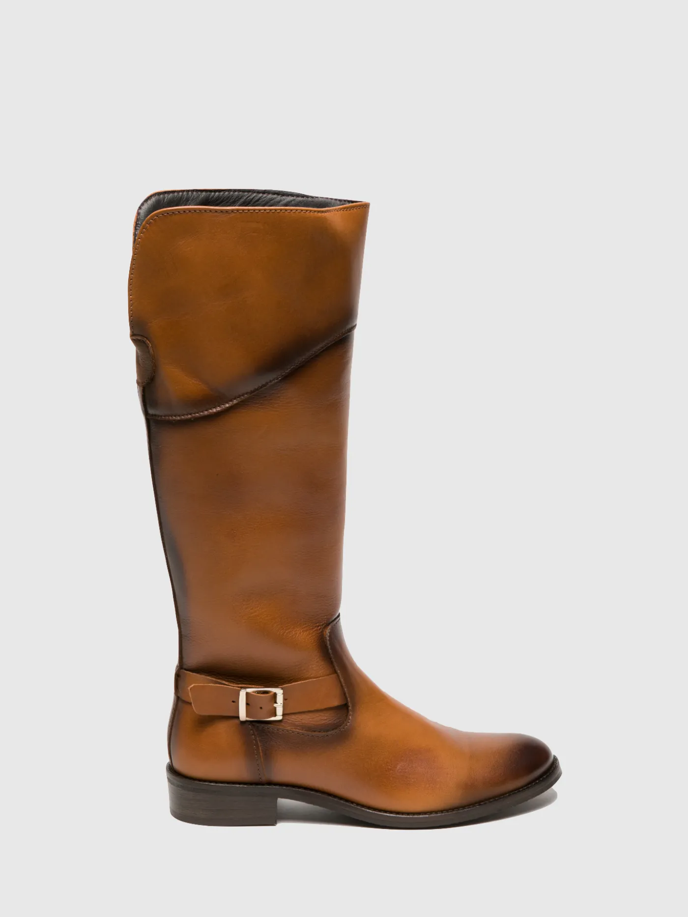 Hot Botas de Cano-Alto em Camel MULHER Botas