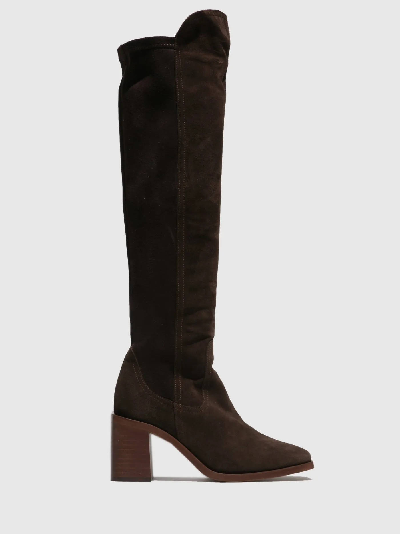 Store Botas de Cano-Alto em Castanho MULHER Botas