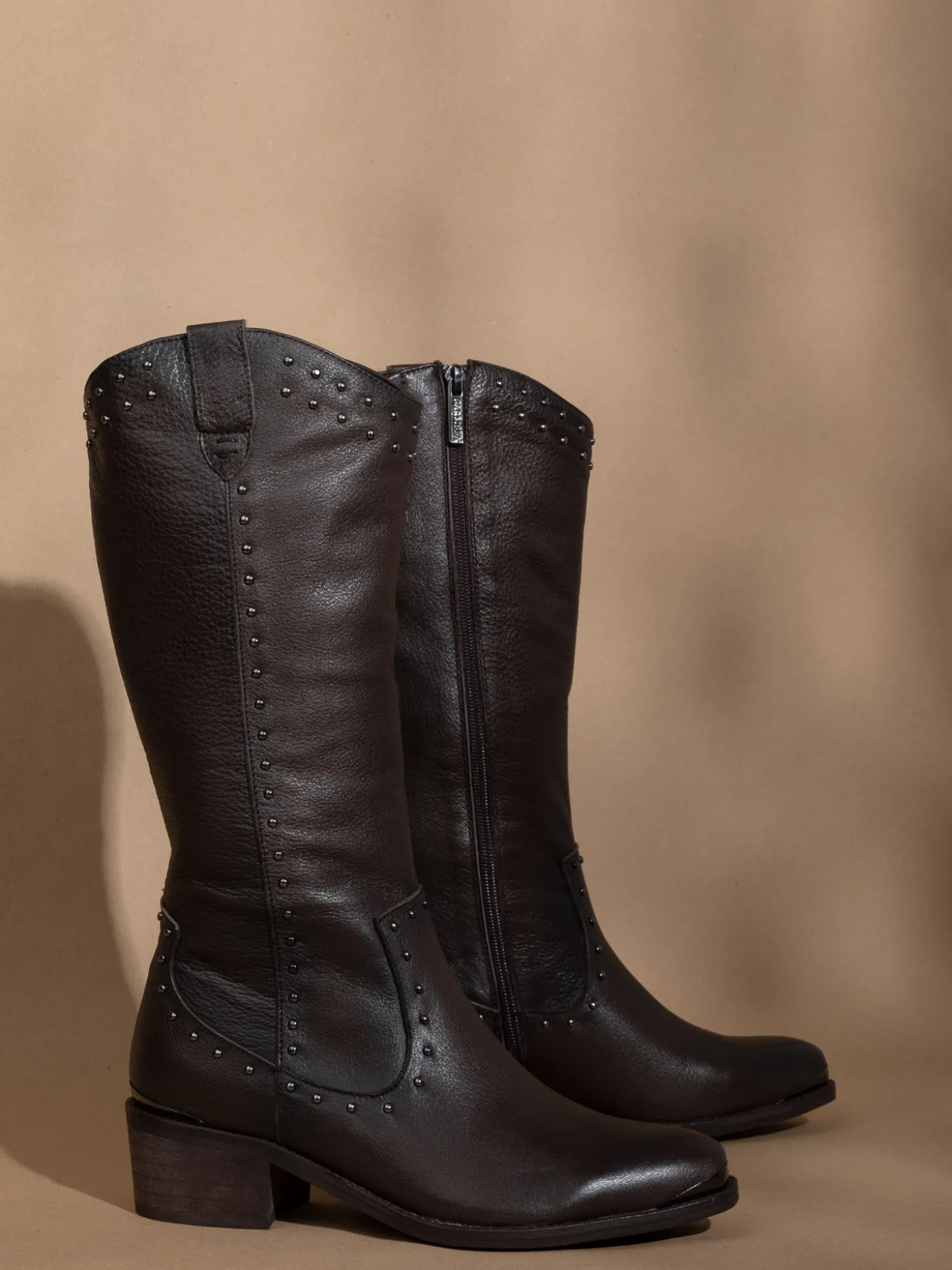 Online Botas de Cano-Alto em Castanho MULHER Botas