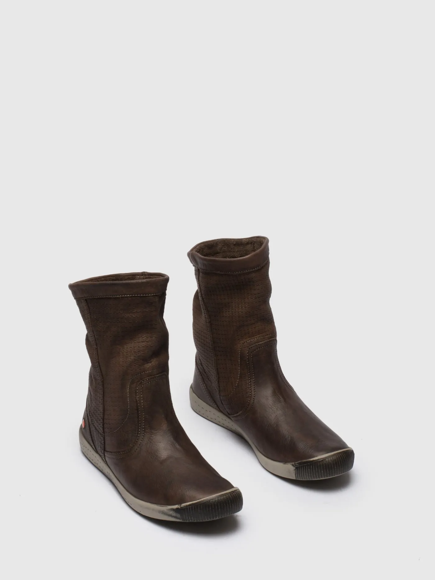 Shop Botas de Cano-Alto em Castanho Siena MULHER Botas