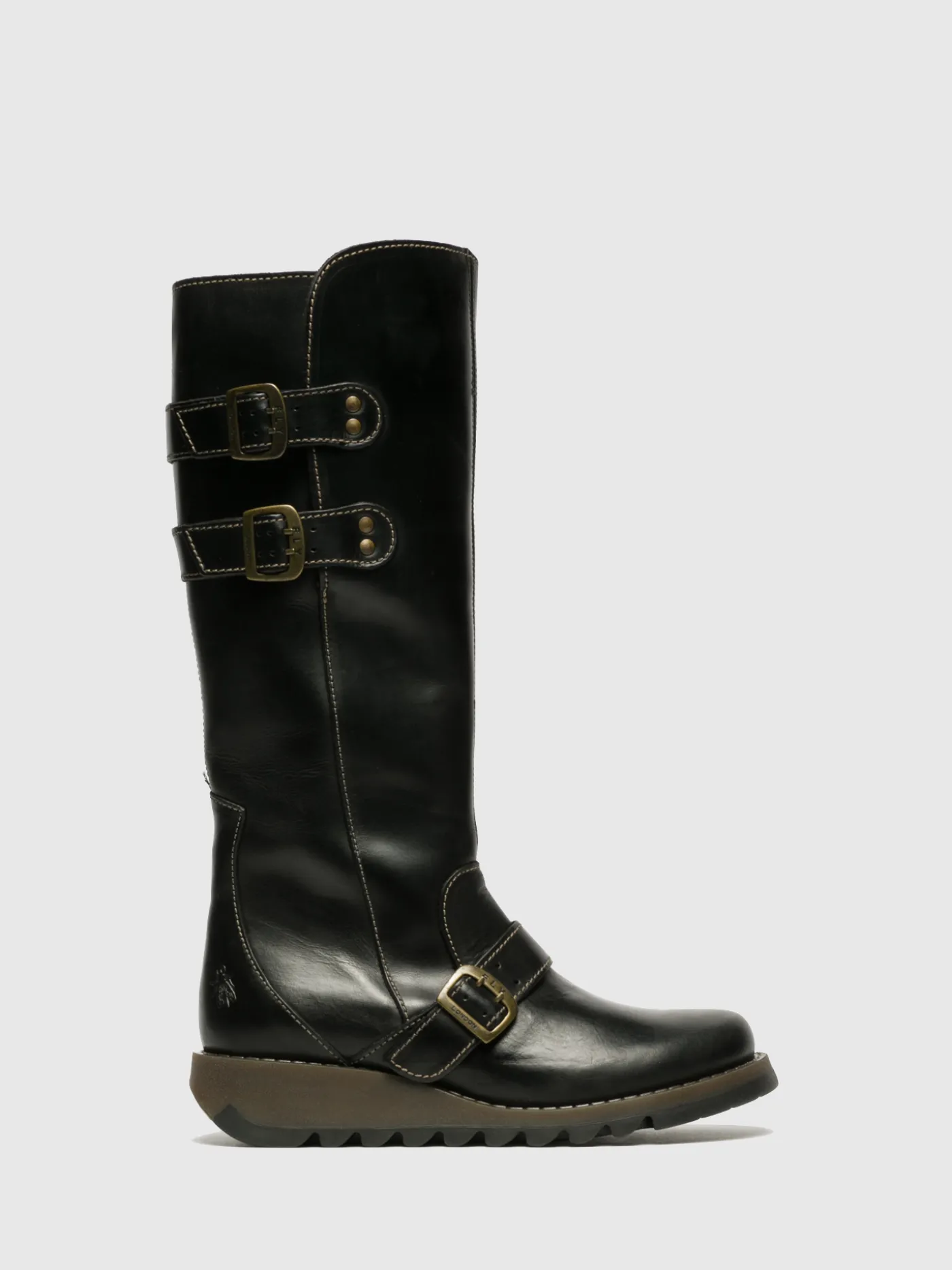 Hot Botas de Cano-Alto em Preto MULHER Botas