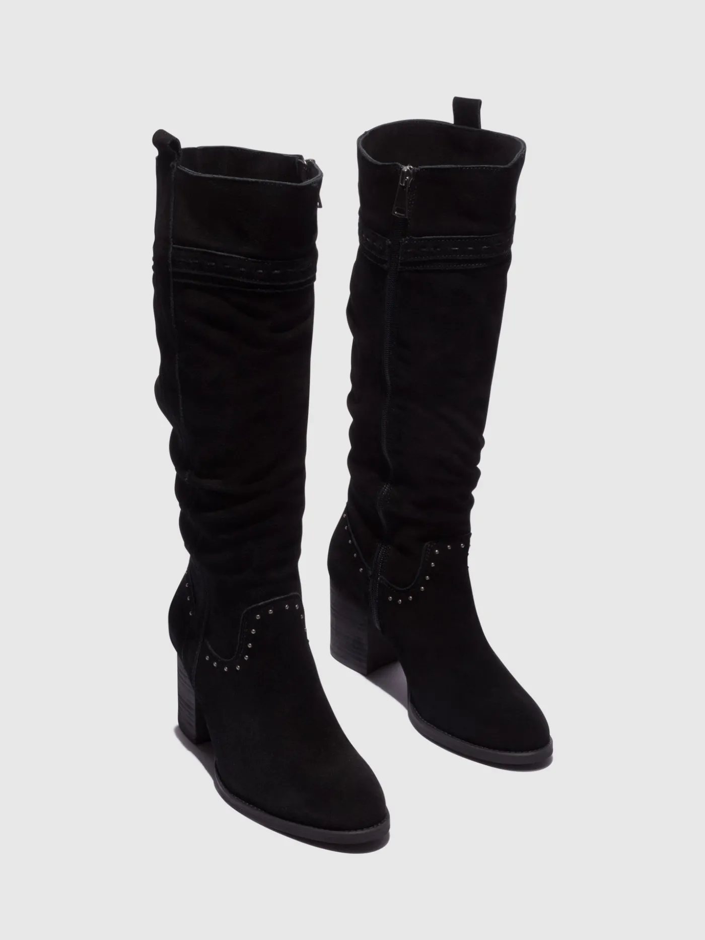 New Botas de Cano-Alto em Preto MULHER Botas