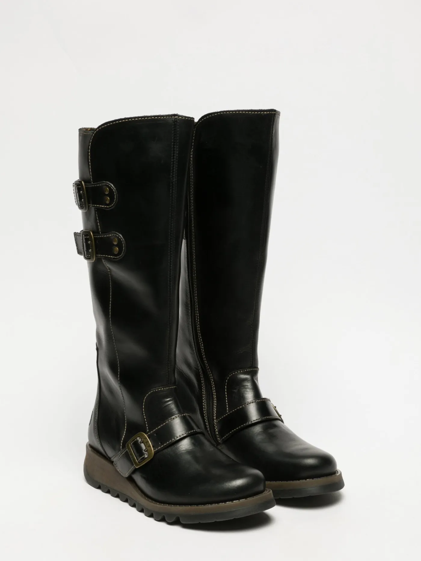 Hot Botas de Cano-Alto em Preto MULHER Botas