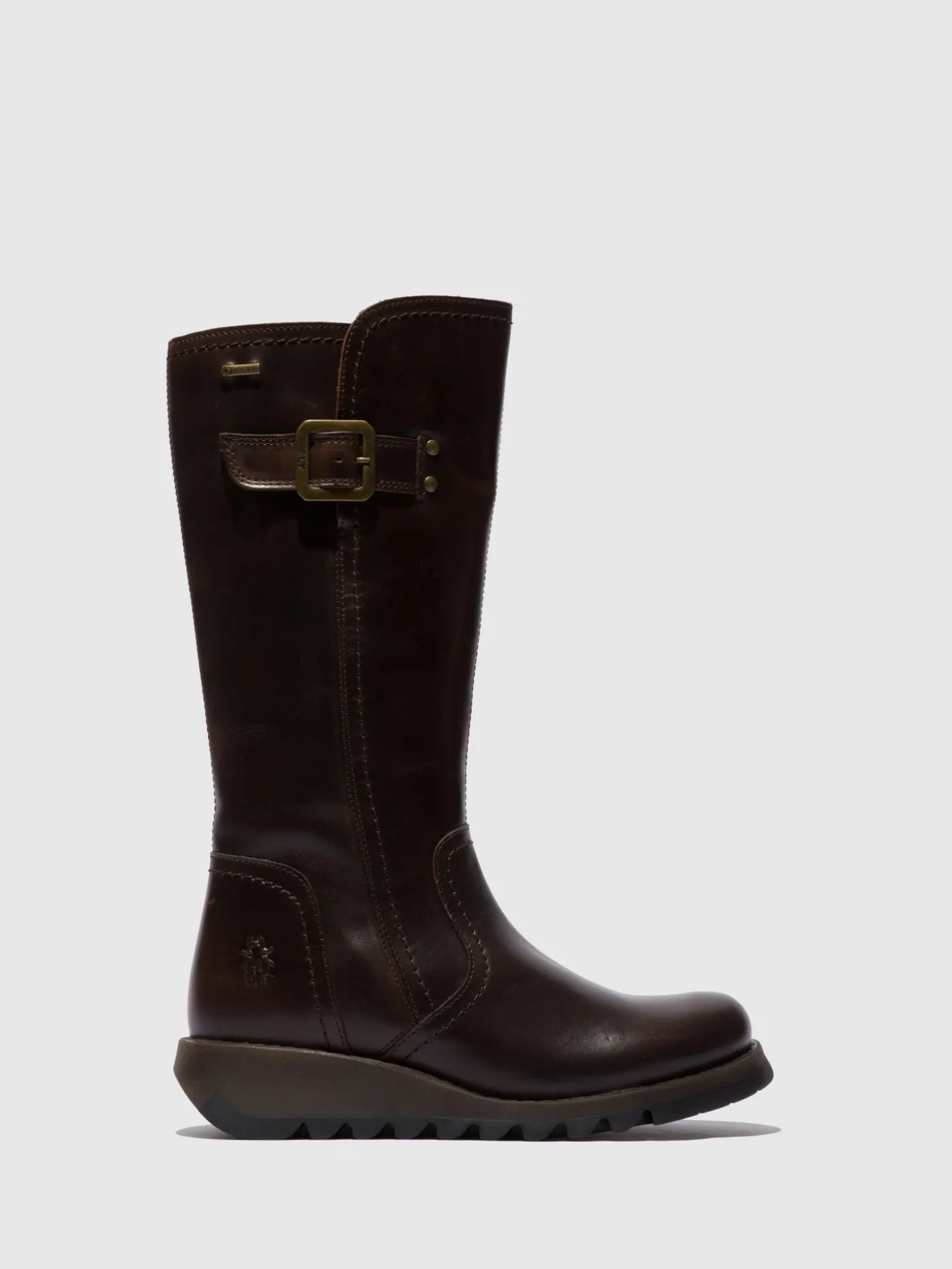 Clearance Botas de Cano-Alto SHAP059FLY DK. BROWN MULHER Botas