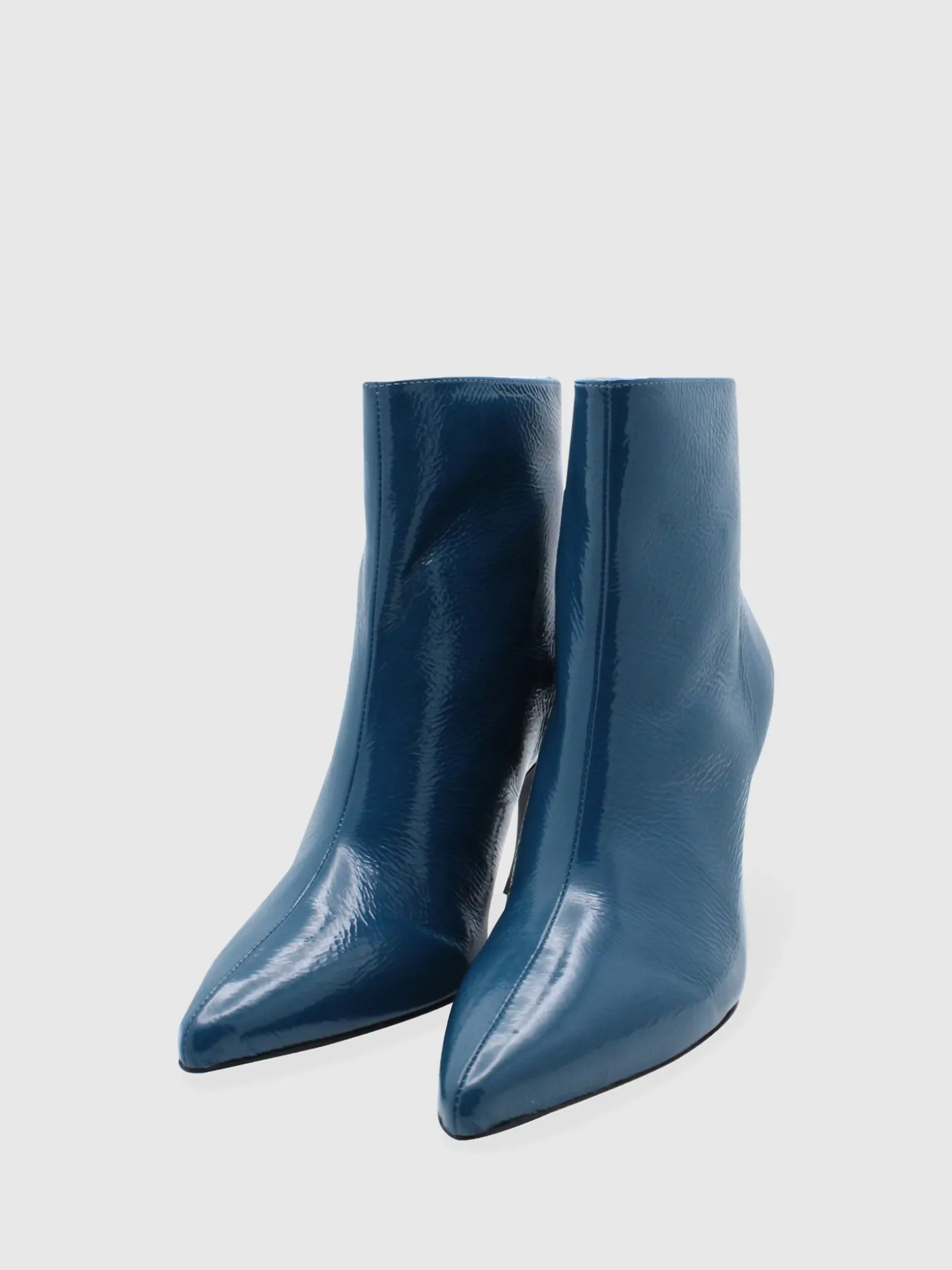 Hot Botas Pontiagudas em Azul MULHER Botas