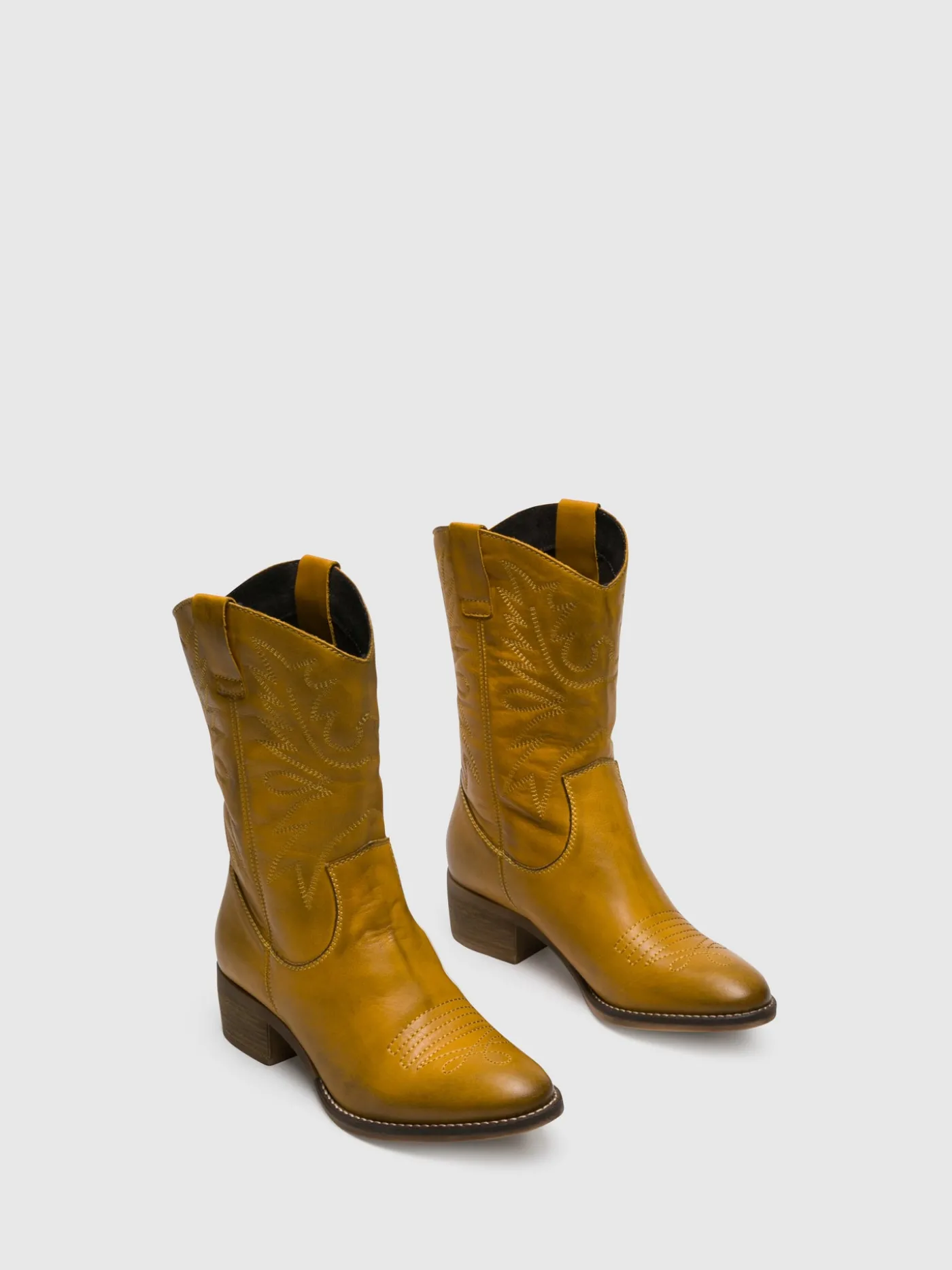 Discount Botas Texanas em Amarelo MULHER Botas