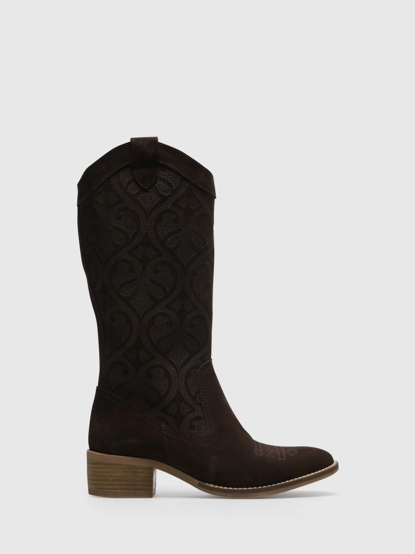 Outlet Botas Texanas em Castanho MULHER Botas