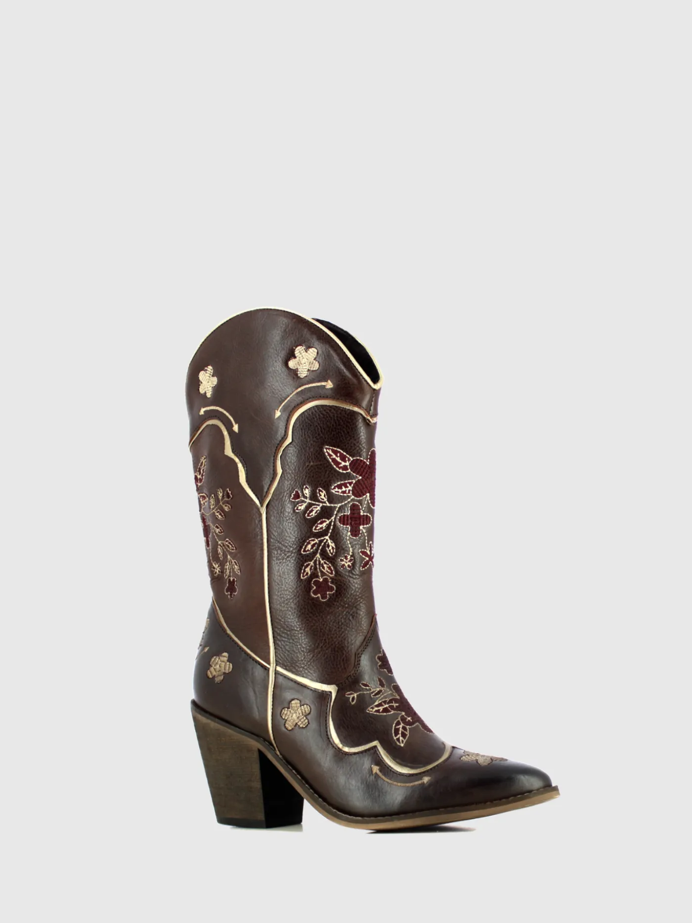 Cheap Botas Texanas em Castanho MULHER Botas