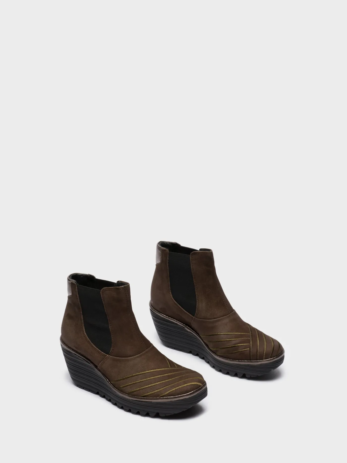 Best Sale Botins Chelsea em Cinzento MULHER Botins