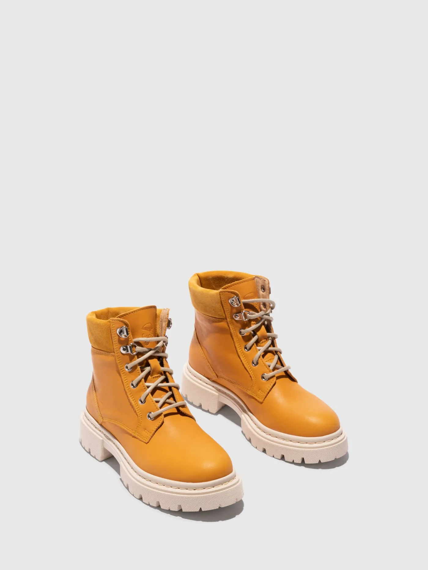 Shop Botins com Atacadores em Amarelo MULHER Botins