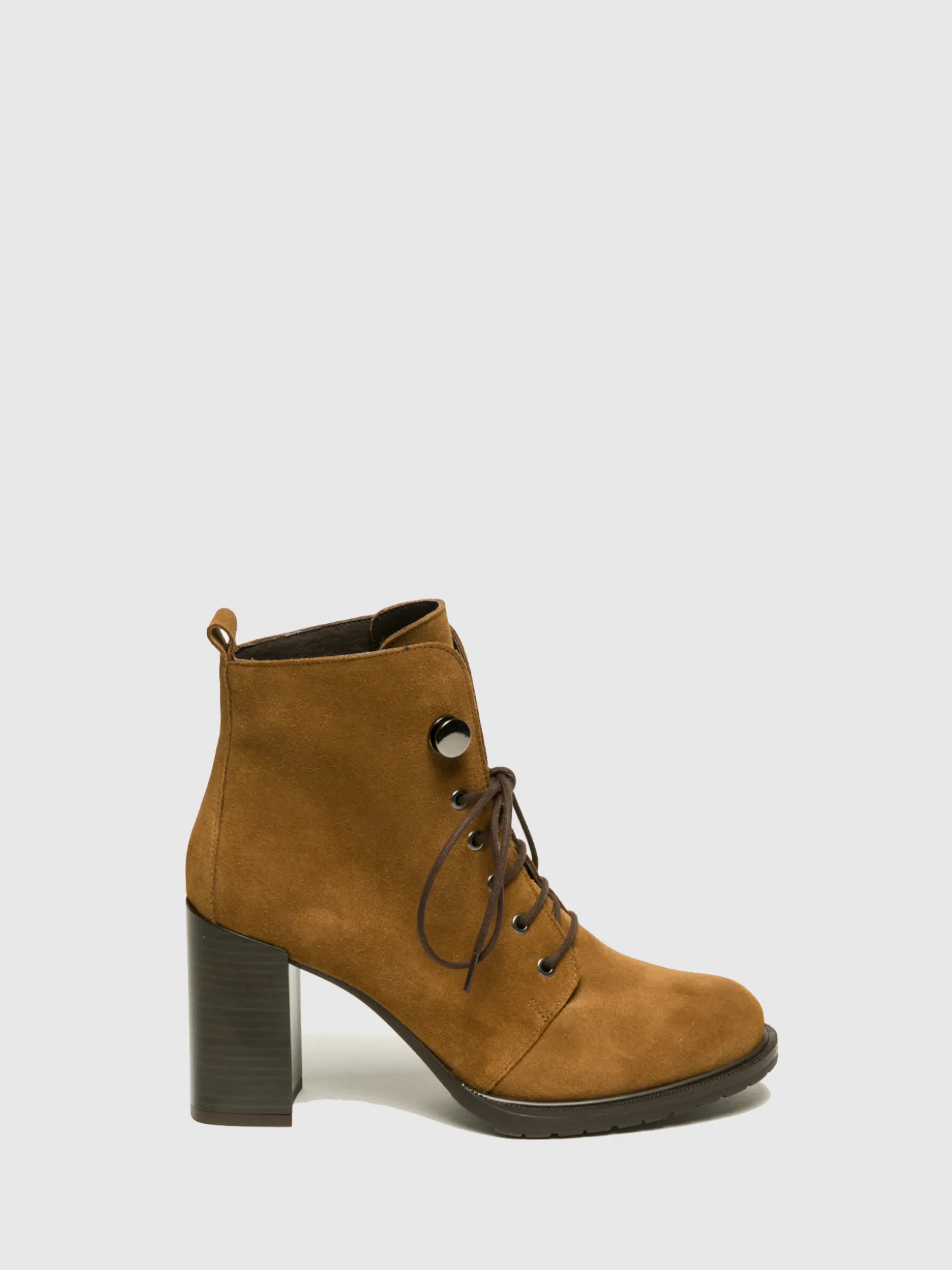 Shop Botins com Atacadores em Camel MULHER Botins