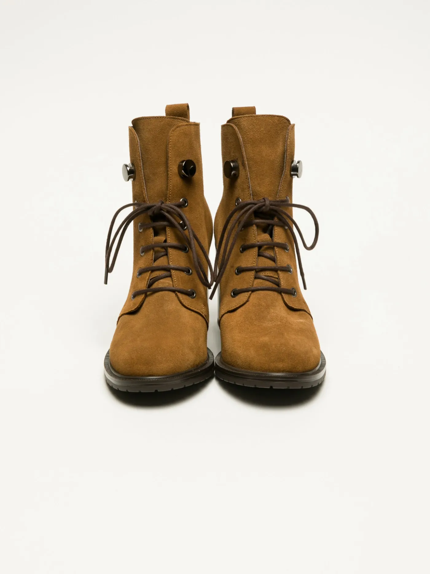 Shop Botins com Atacadores em Camel MULHER Botins