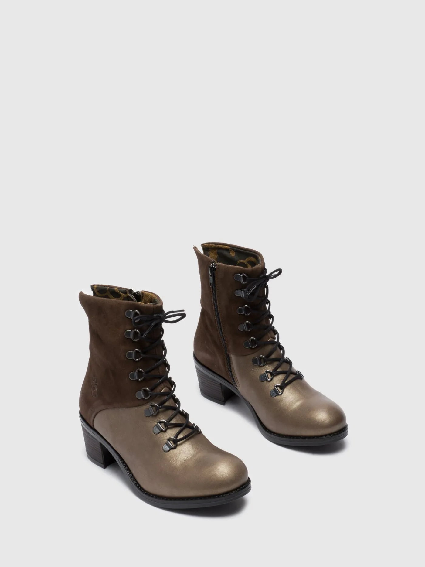 Shop Botins com Atacadores em Cinzento MULHER Botins