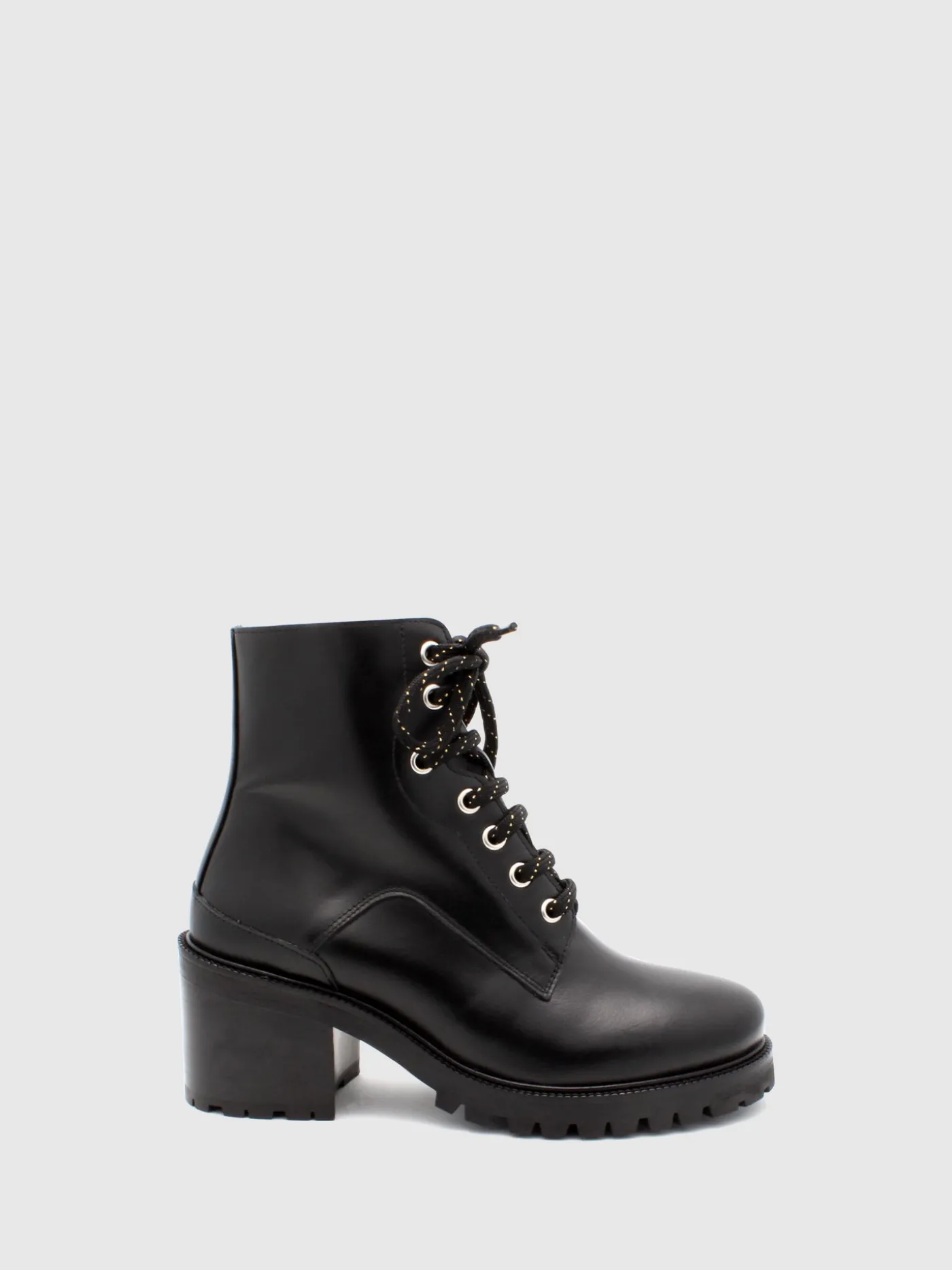 Store Botins com Atacadores em Preto MULHER Botins