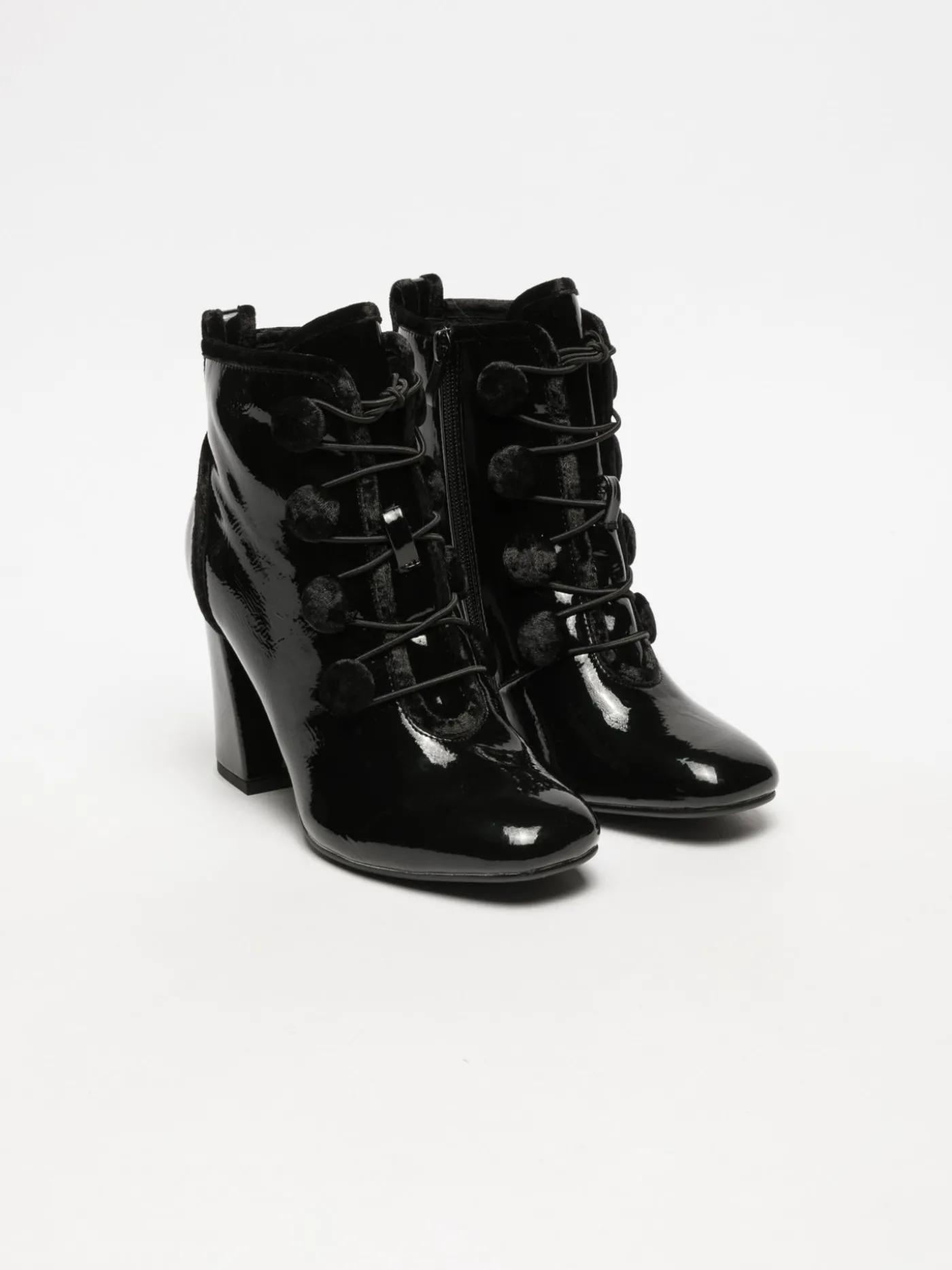 Shop Botins com Atacadores em Preto MULHER Botins