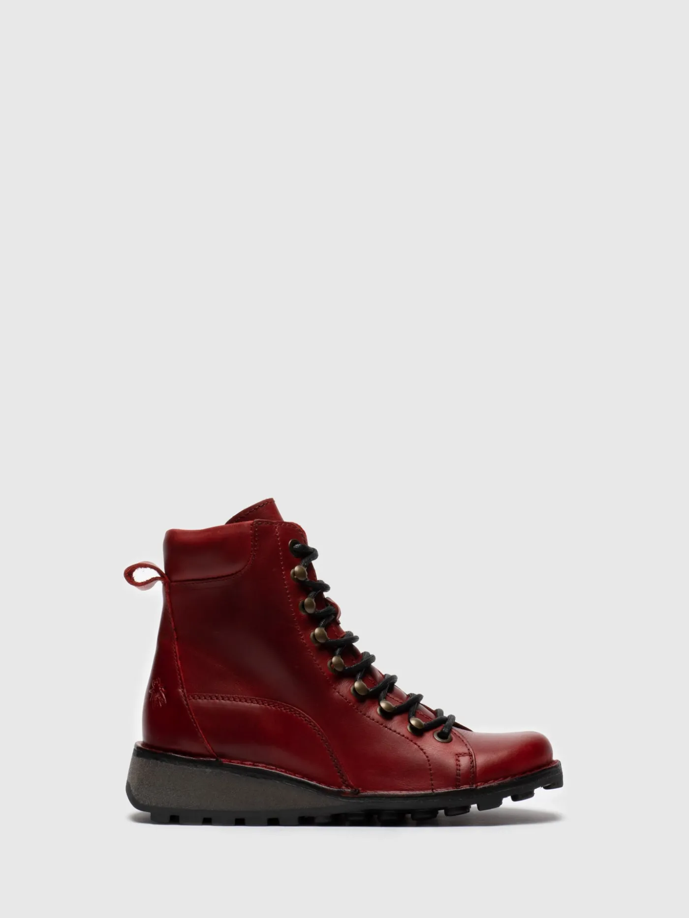 Clearance Botins com Atacadores em Vermelho MULHER Botins