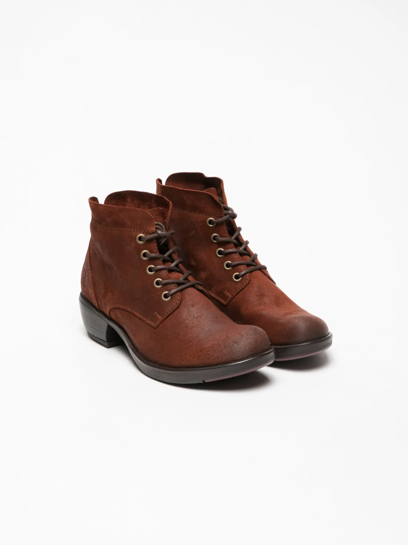 Flash Sale Botins com Atacadores em Vermelho MULHER Botins