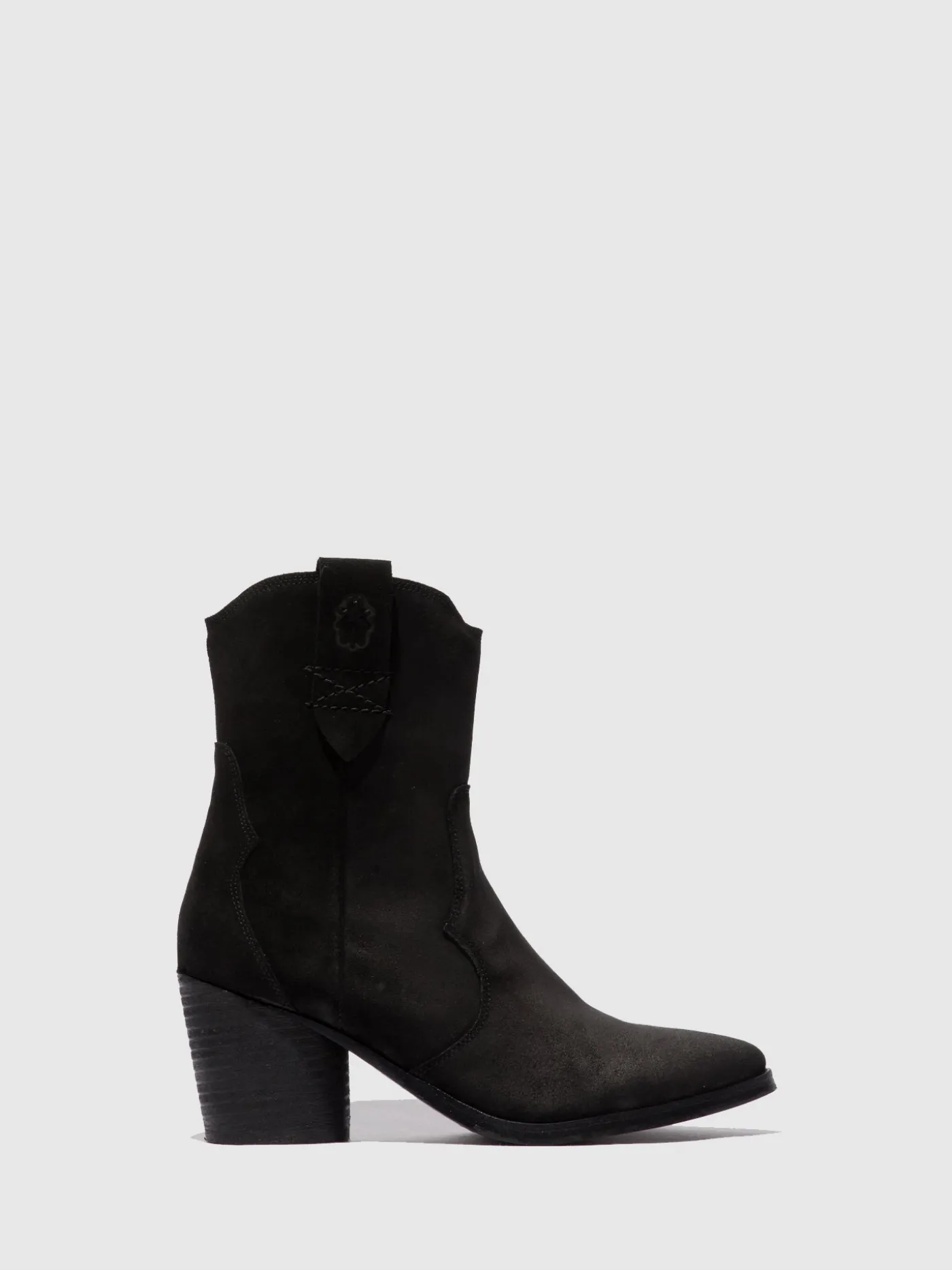 Outlet Botins com Fecho ALBA825FLY SUEDE BLACK MULHER Botins