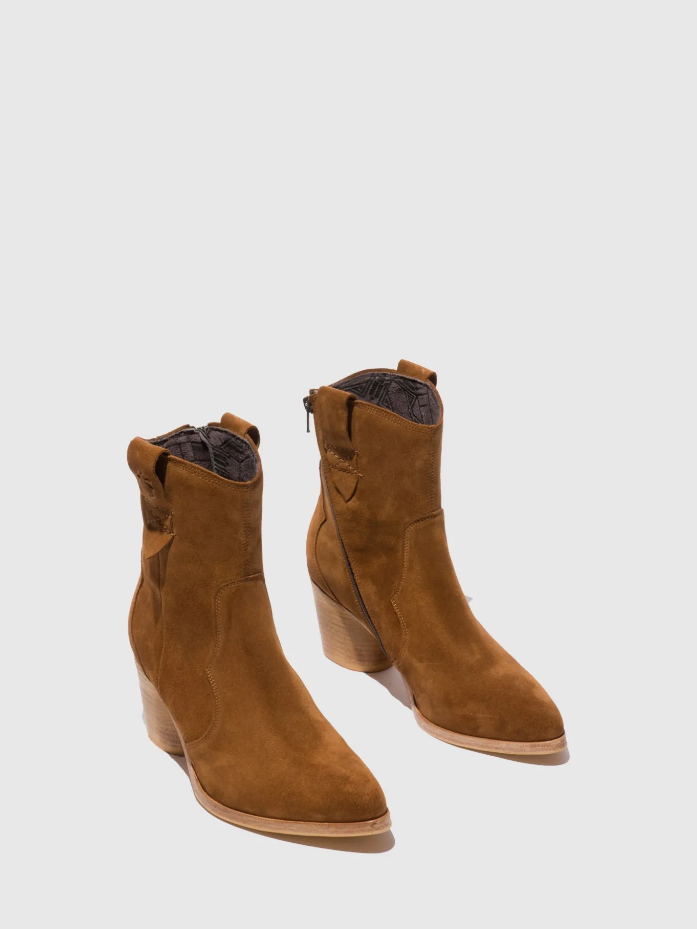 Discount Botins com Fecho ALBA825FLY SUEDE COGNAC MULHER Botins