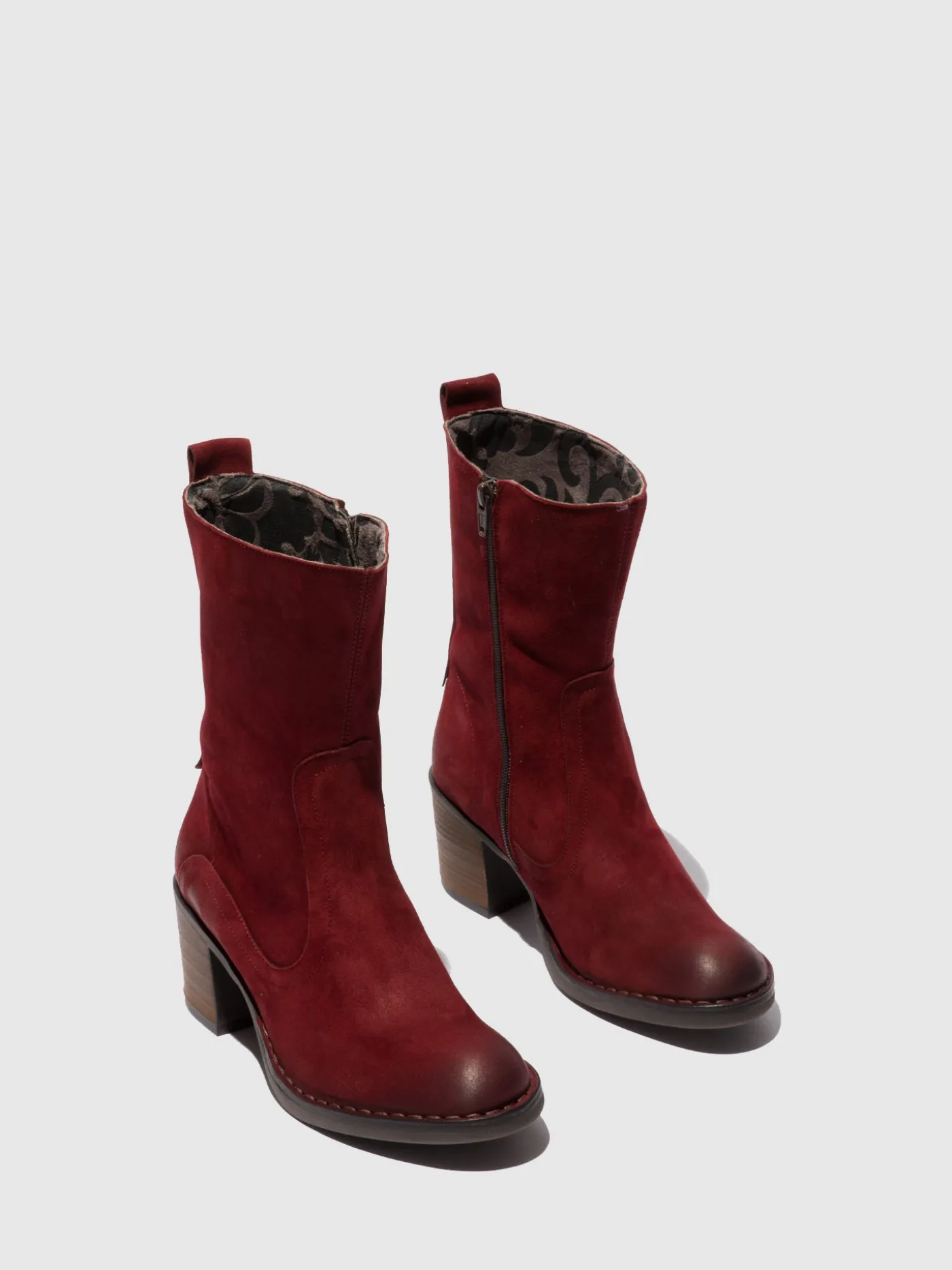 Outlet Botins com Fecho BORE072FLY RANCH DK. RED MULHER Botins