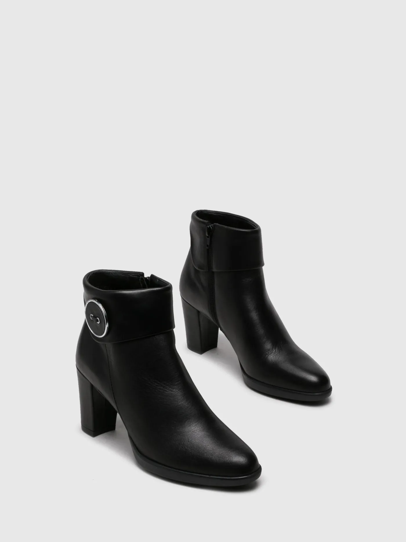 Store Botins com Fecho em Preto MULHER Botins