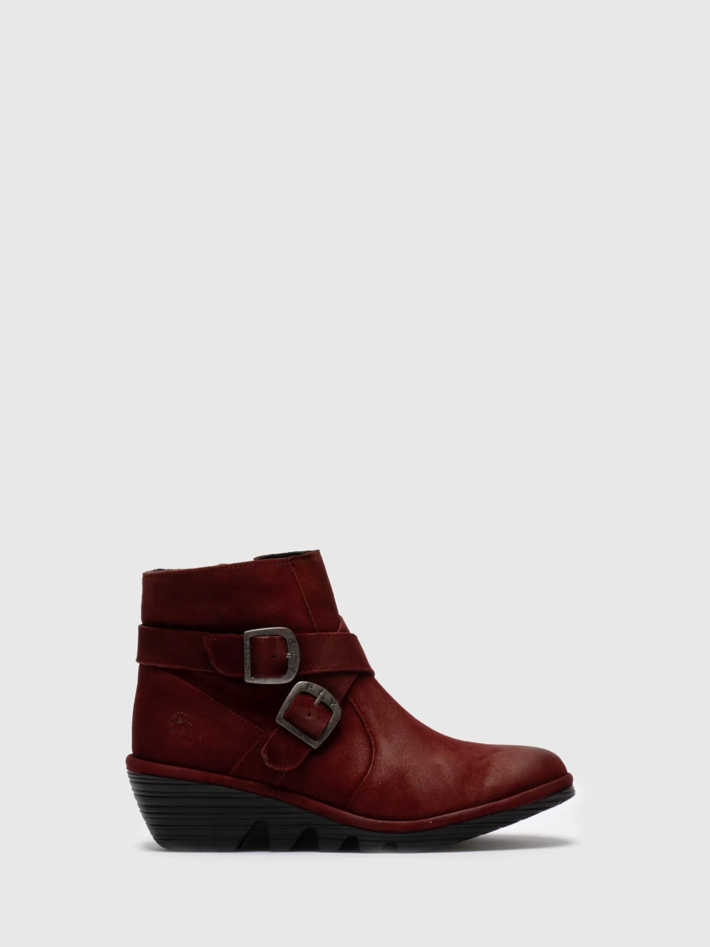 Flash Sale Botins com Fivela em Vermelho MULHER Botins