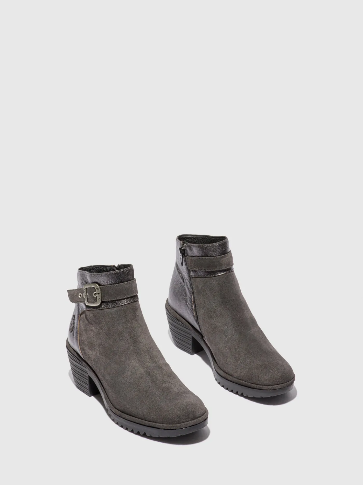 Hot Botins com Fivela WISP342FLY OILSUEDE/IDRA DIESEL/GRAPHITE MULHER Botins