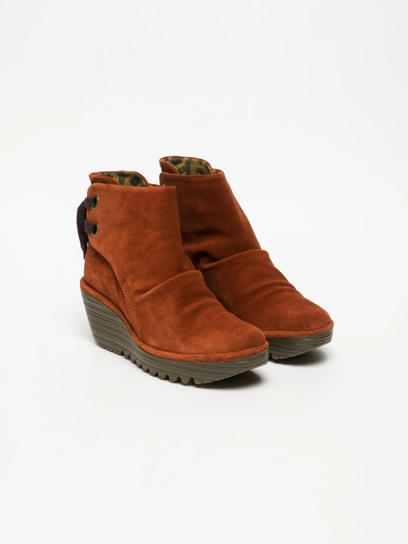 Flash Sale Botins de Cunha em Cor-de-Tijolo MULHER Botins