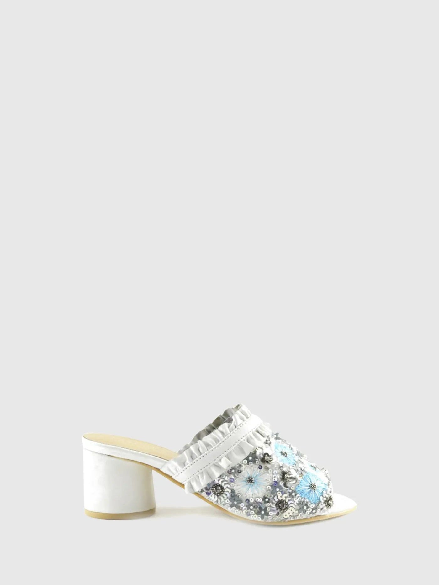 Flash Sale Mules Abertas à Frente 53/1855BIANCO MULHER Mules