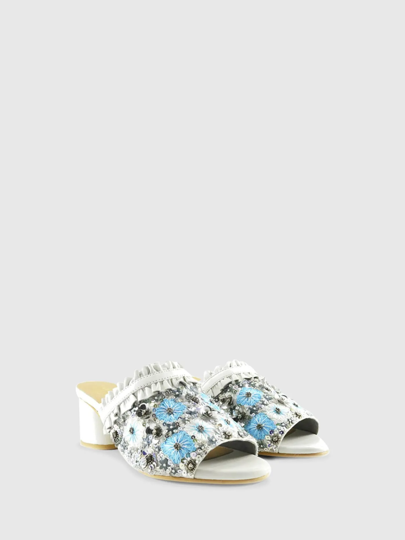 Flash Sale Mules Abertas à Frente 53/1855BIANCO MULHER Mules