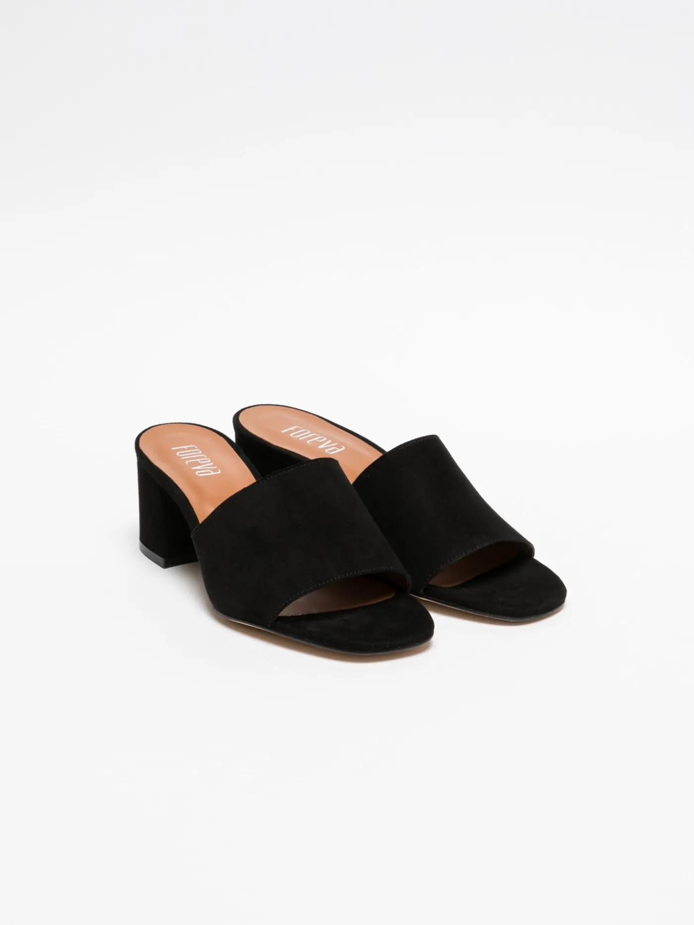 Best Sale Mules Abertas à Frente em Preto MULHER Mules