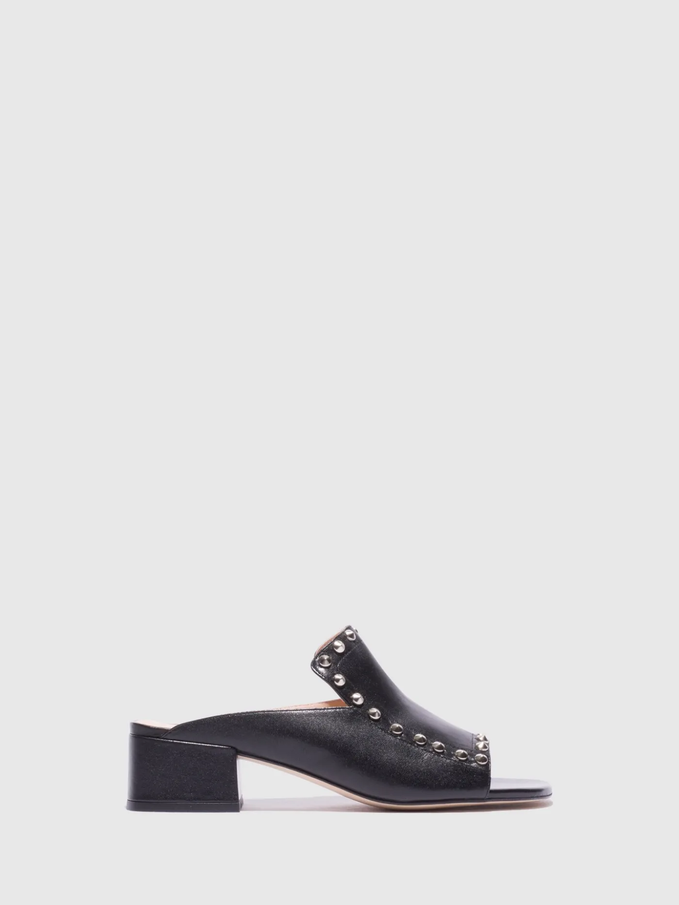 Store Mules com Apliques em Preto MULHER Mules