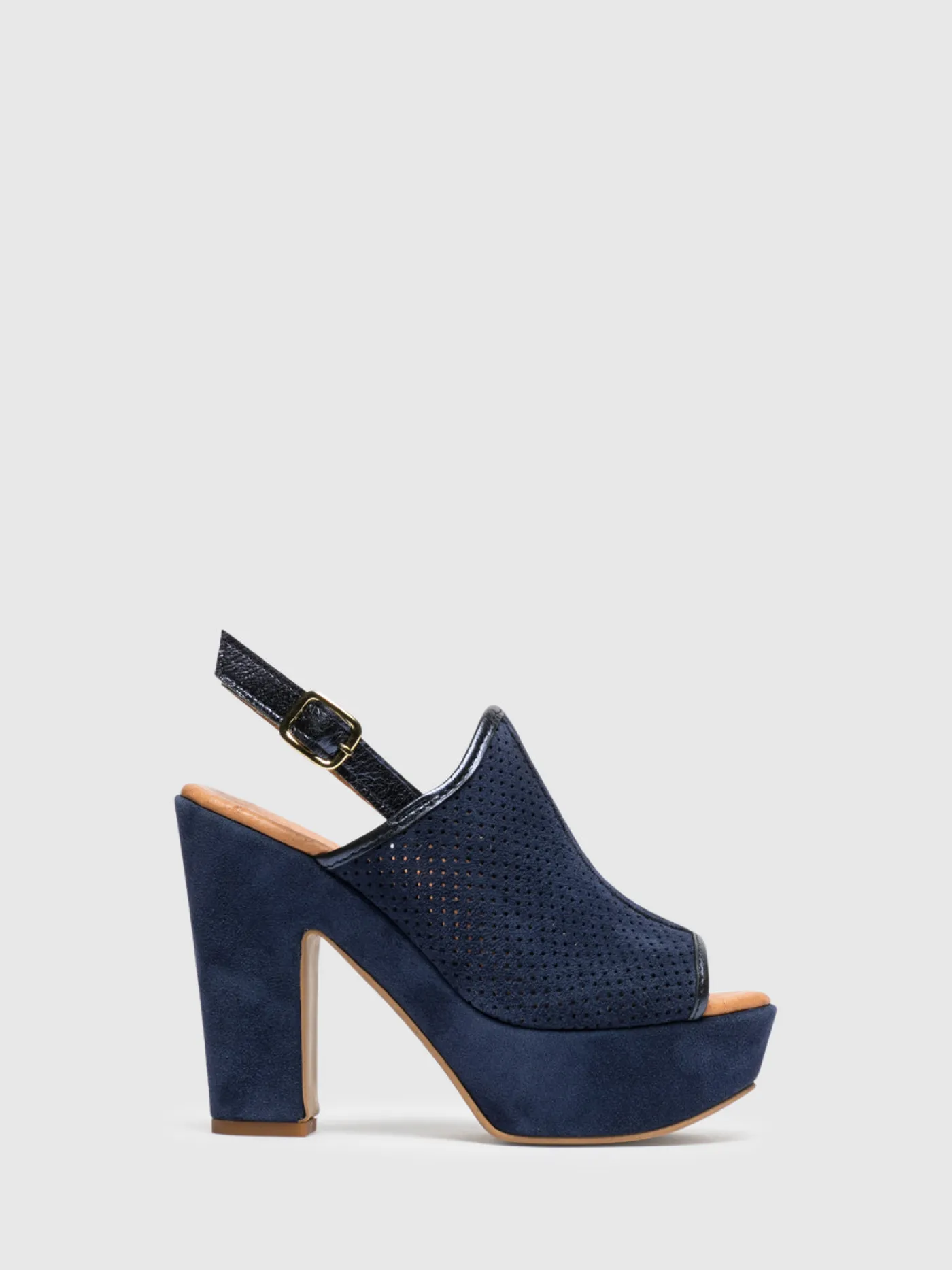 Hot Mules de Plataforma em Azul MULHER Mules