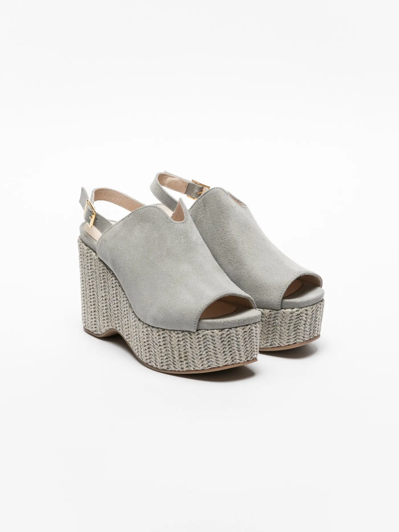 Discount Mules de Plataforma em Cinzento MULHER Mules