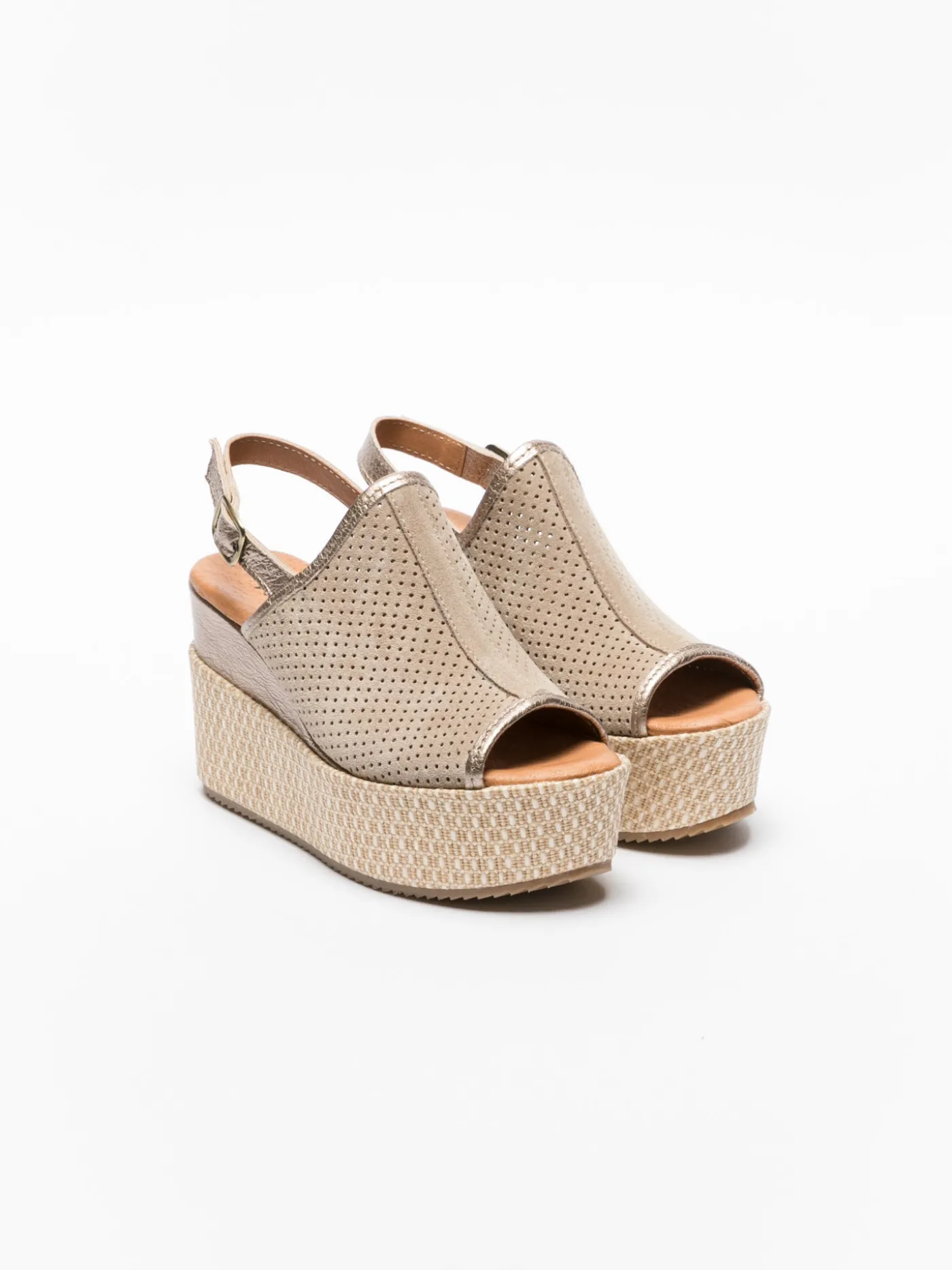 Cheap Mules de Plataforma em Taupe MULHER Mules