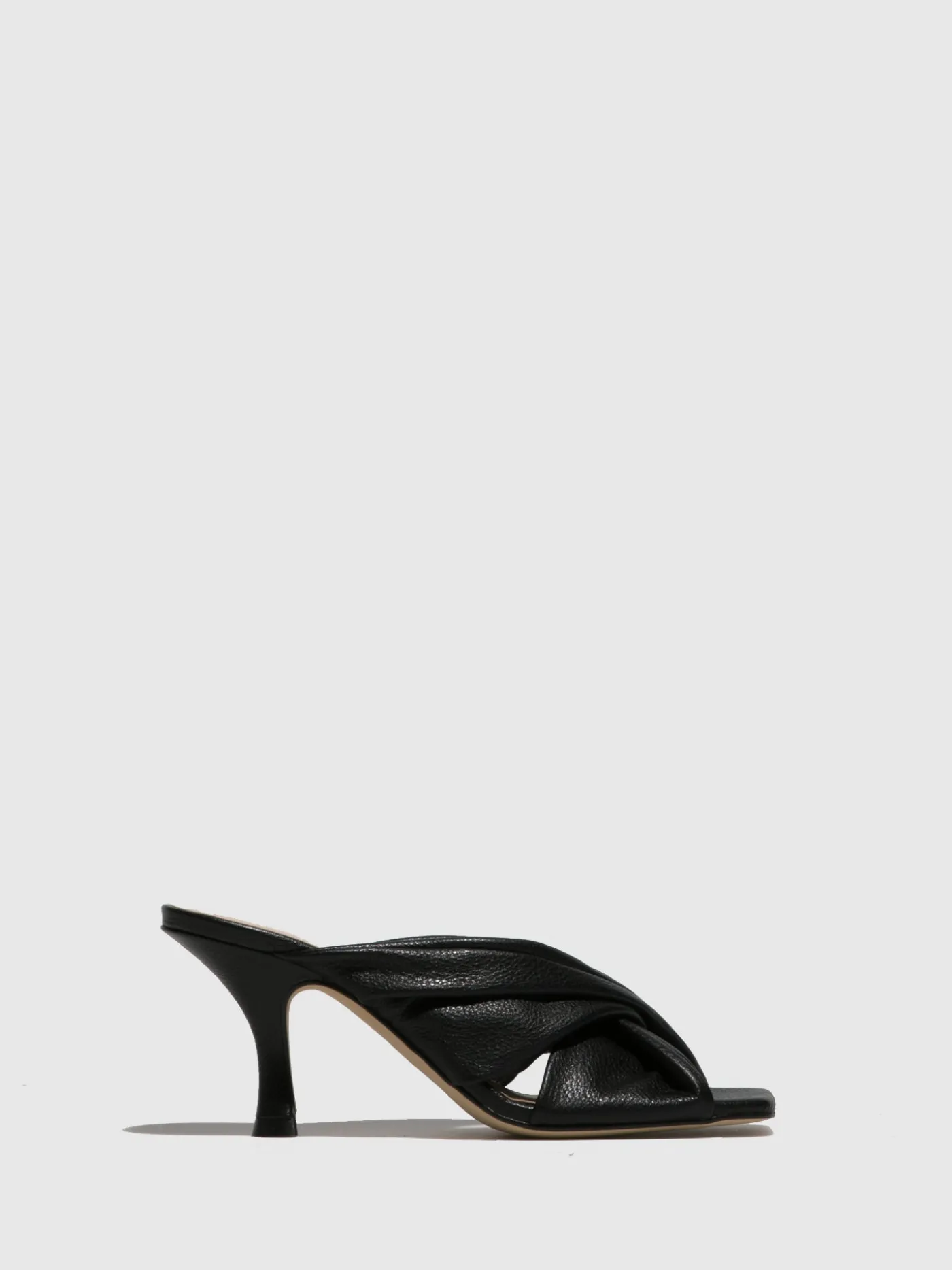 Best Mules de Salto Kitten em Preto MULHER Mules