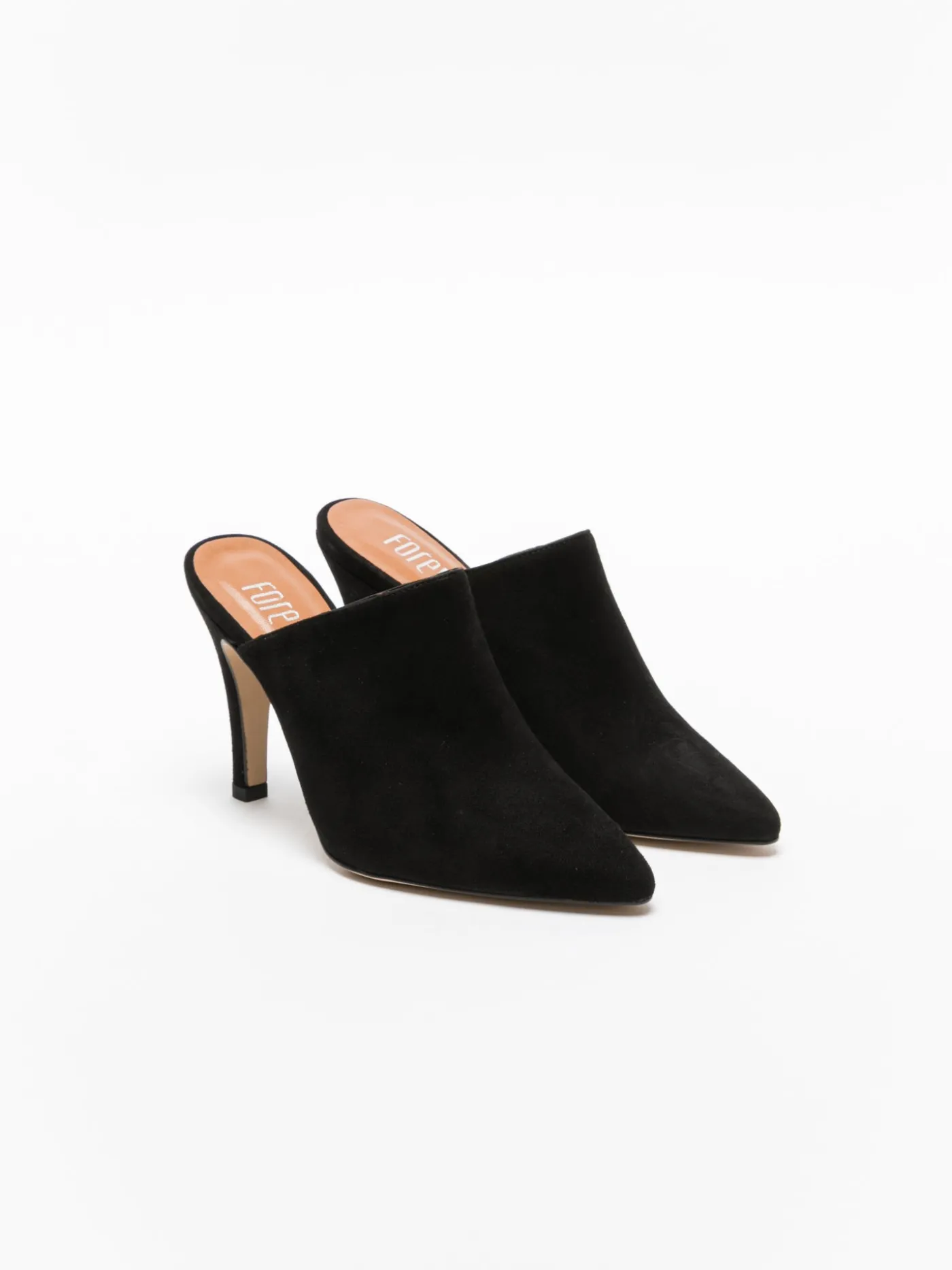 Cheap Mules Pontiagudas em Preto MULHER Mules