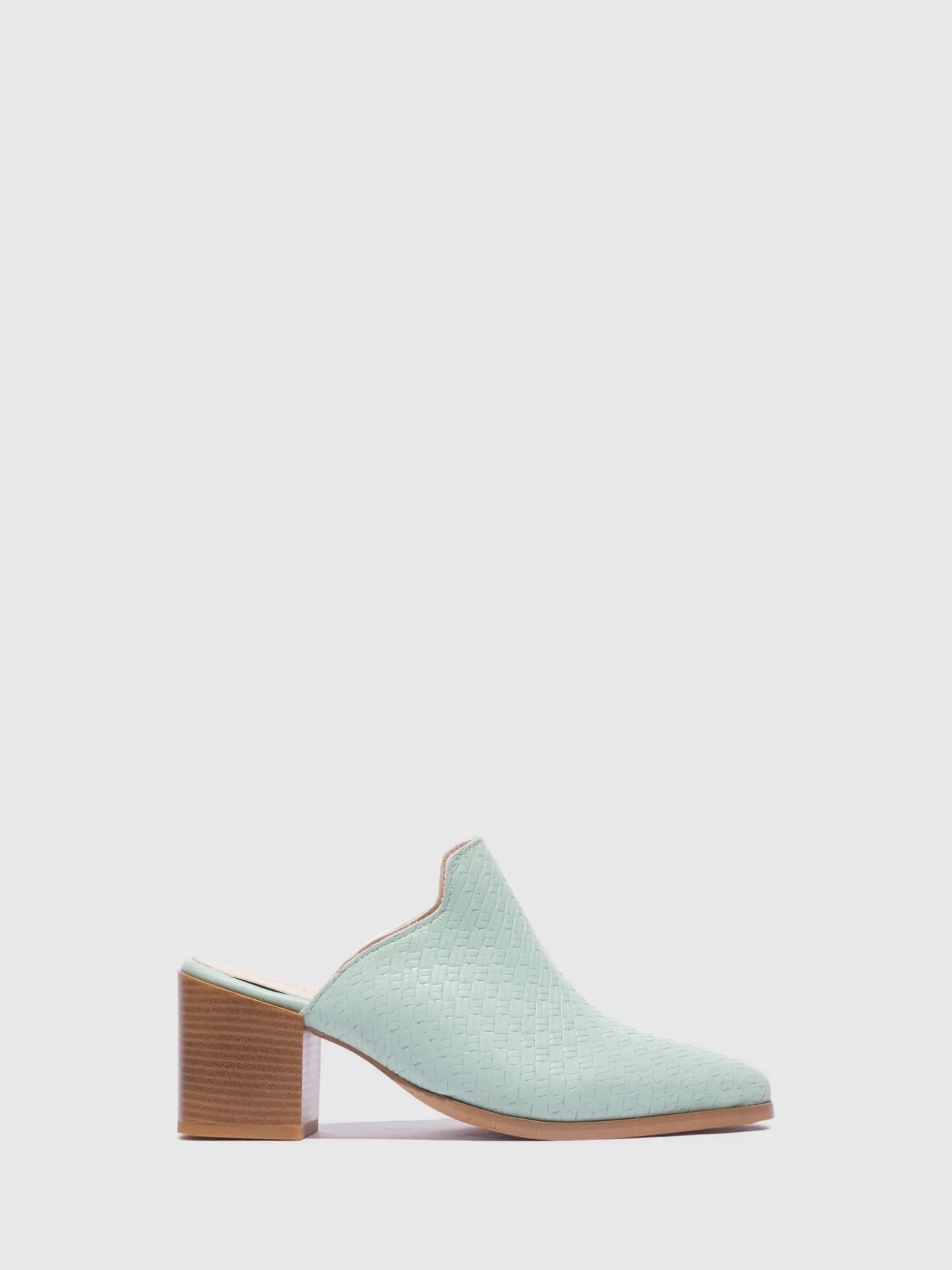 Fashion Mules Pontiagudas em Verde MULHER Mules