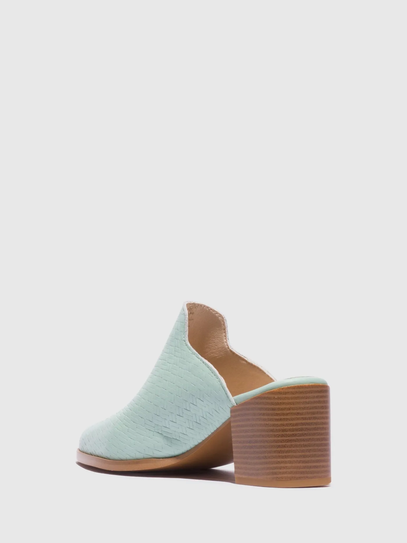 Fashion Mules Pontiagudas em Verde MULHER Mules